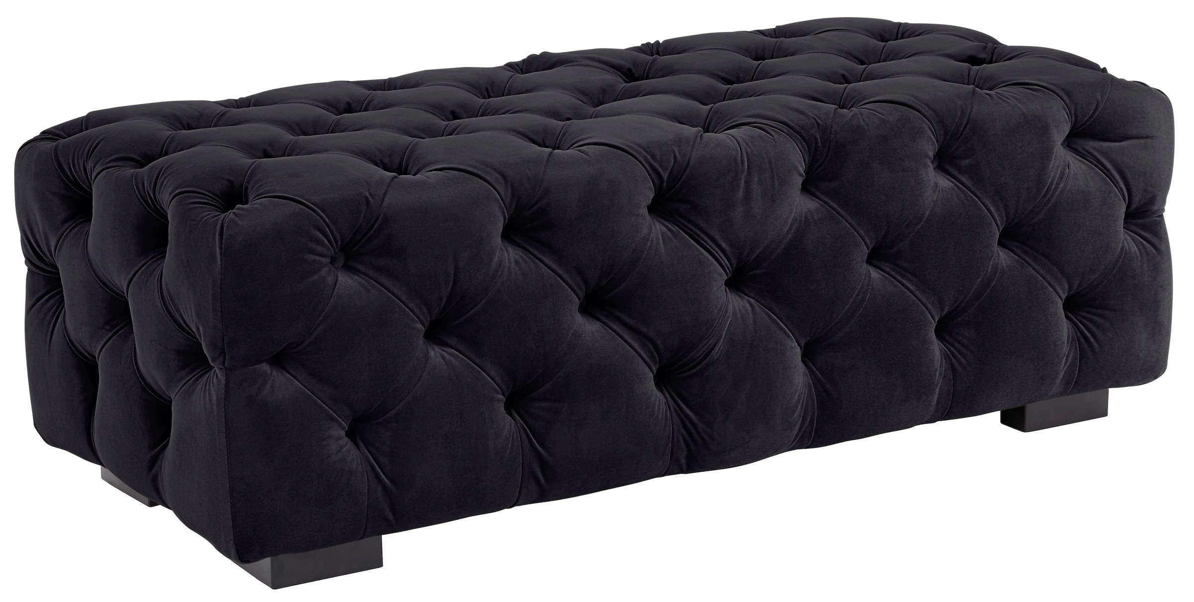 Home affaire Polsterhocker "Kalina", mit klassischer Chesterfield-Knopfheft günstig online kaufen