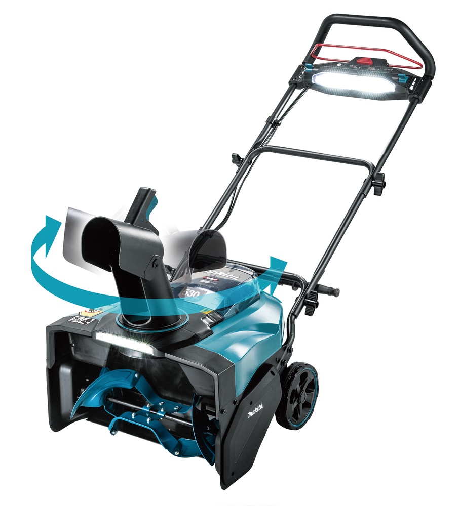 Makita Akku-Schneefräse »»SN001GZ« 40V max., XGT, 530 mm, 180°, ohne Akku und Ladegerät« kompakt  mit 530mm Räumbreite, stufenlosem Auswurf & LED-Beleuchtung
