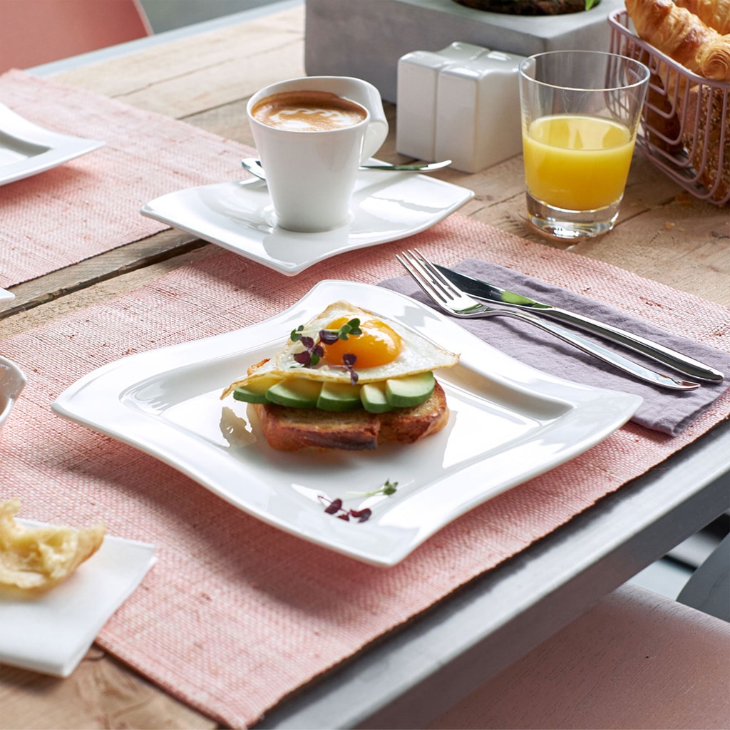 Villeroy & Boch Tafelmesser »Tafelmesser NewWave 236 mm 6er Set silber« Spülmaschinenfest