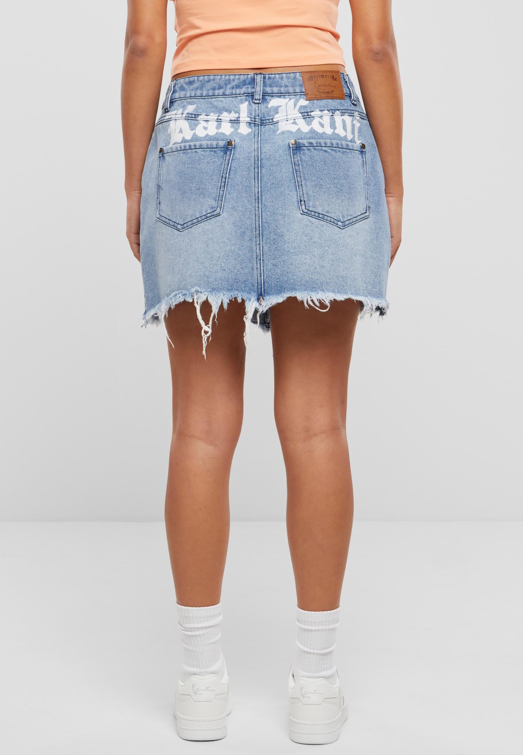 Karl Kani Sommerrock »Karl Kani Damen Karl Kani OG Old English Denim Skirt«, (1 tlg.)