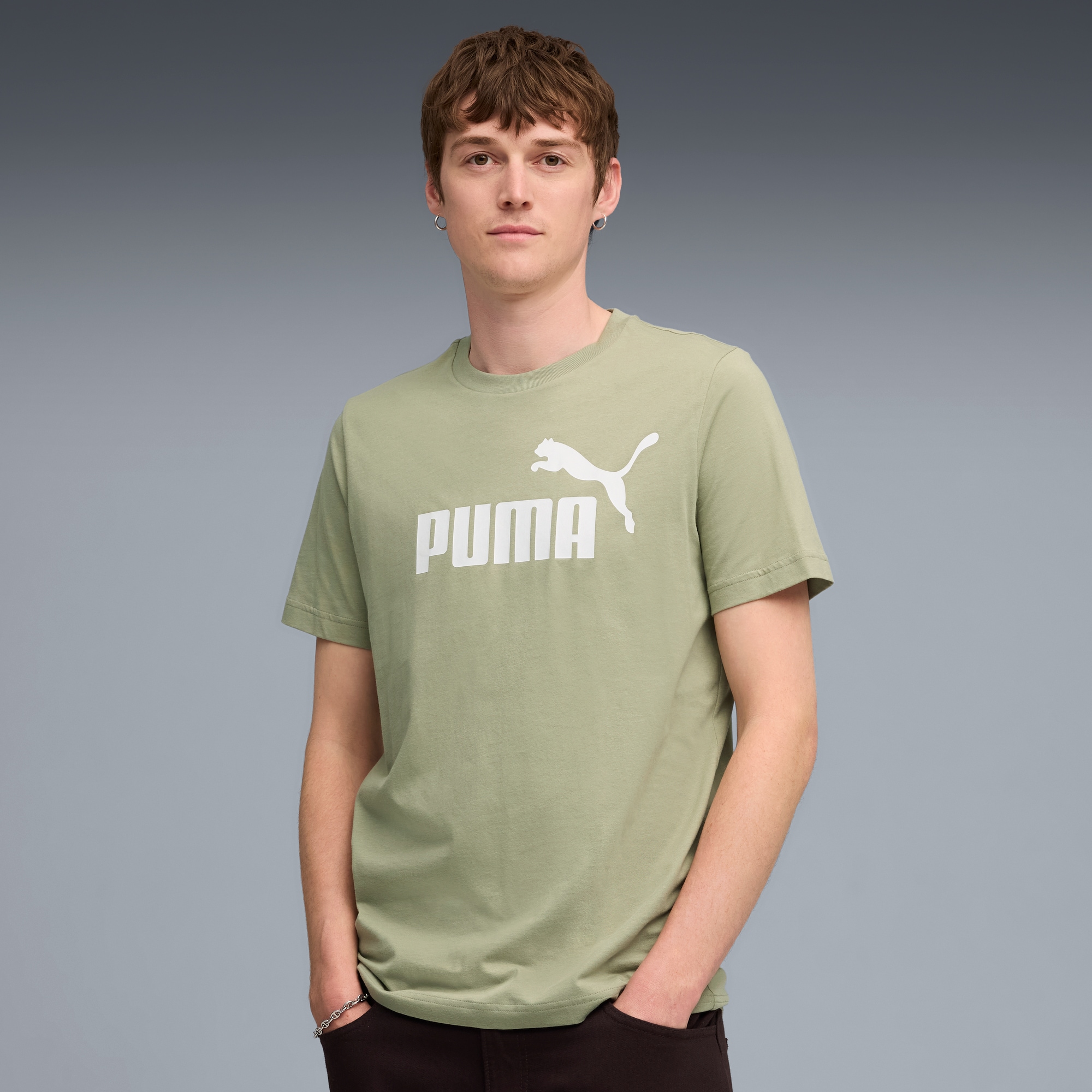 PUMA T-Shirt "ESS NO. 1 LOGO TEE (S)" Regular Fit, Kurzarm, Rundhalsausschn günstig online kaufen