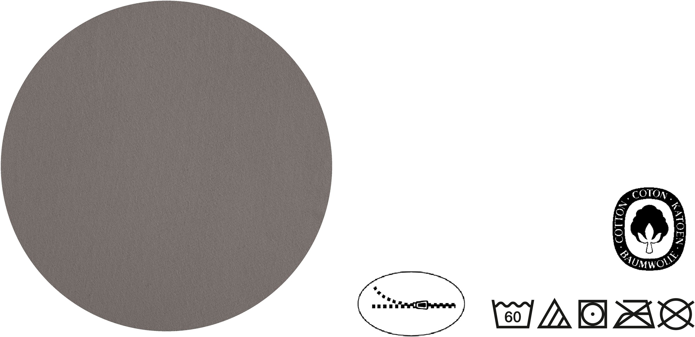 Biberna Kissenbezug »Michi«, (2 Stück), verschiedene Größen, OEKO-TEX® zertifiziert