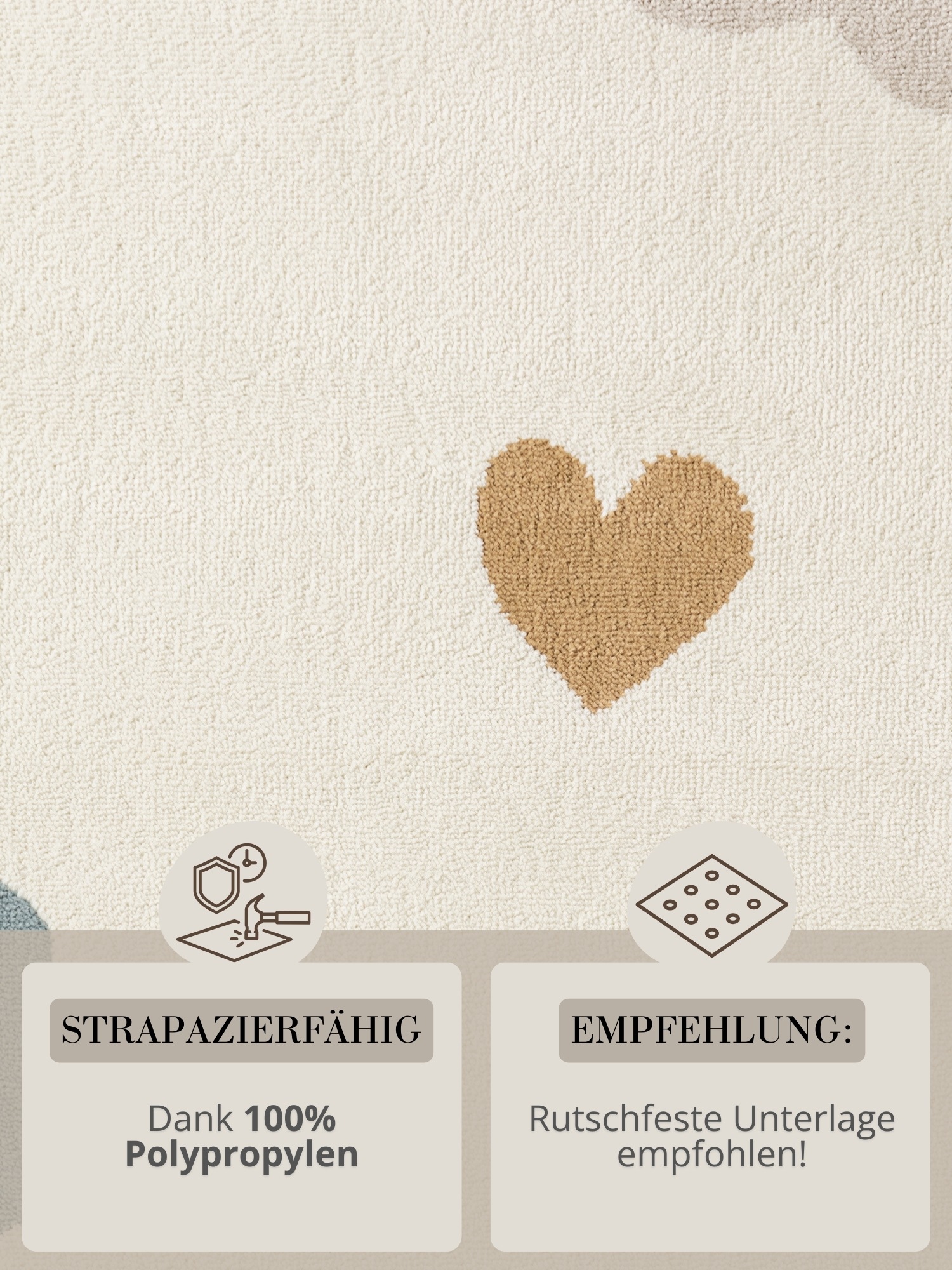 HANSE Home Kinderteppich »Skyla« rechteckig 10 mm Höhe Pflegeleicht, Weich, Kinderzimmer, Spielteppich, Spielunterlage