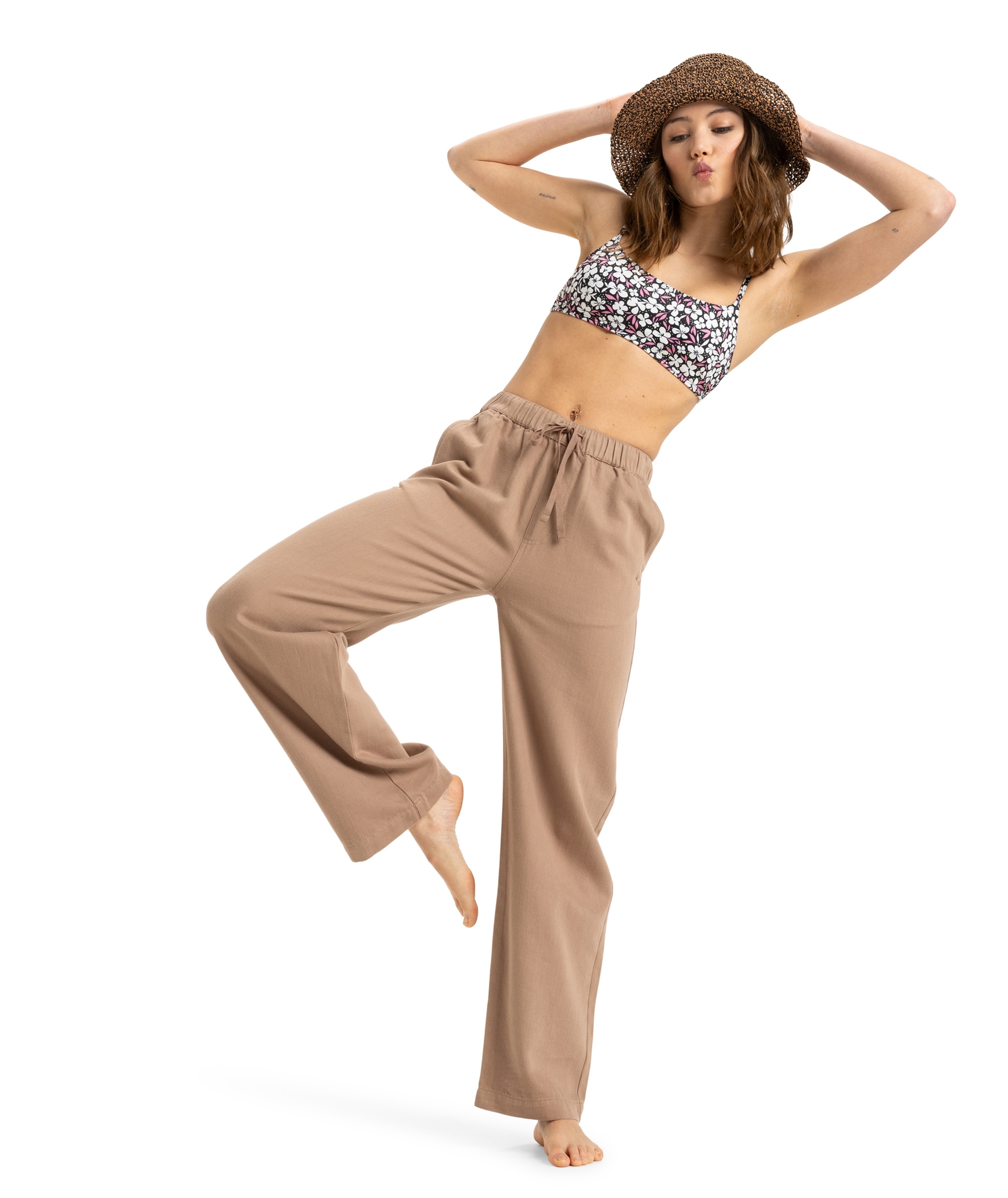 Roxy Strandhose "IS LIFE IN DESERT" sportlicher Stil, aus Baumwolle und Lyo günstig online kaufen