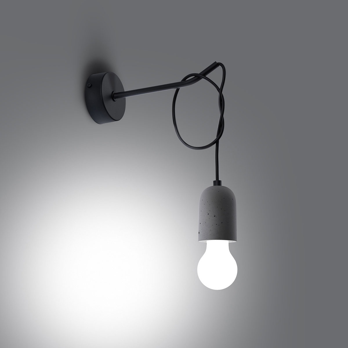 SOLLUX lighting Wandleuchte »NESO«, 1 flammig, Leuchtmittel E27 | ohne Leuchtmittel, Verteiltes Licht