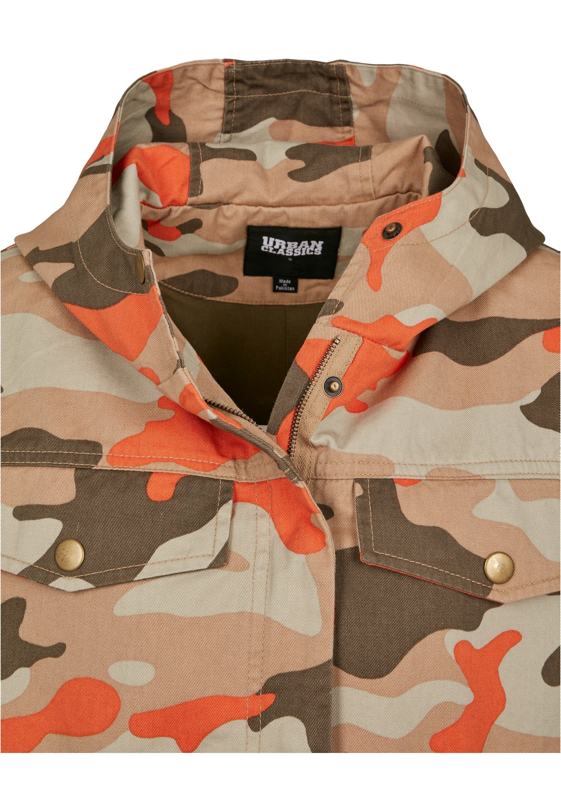URBAN CLASSICS Allwetterjacke »Urban Classics Damen Ladies Oversized Camo Parka Jacket«, (1 St.), mit Kapuze