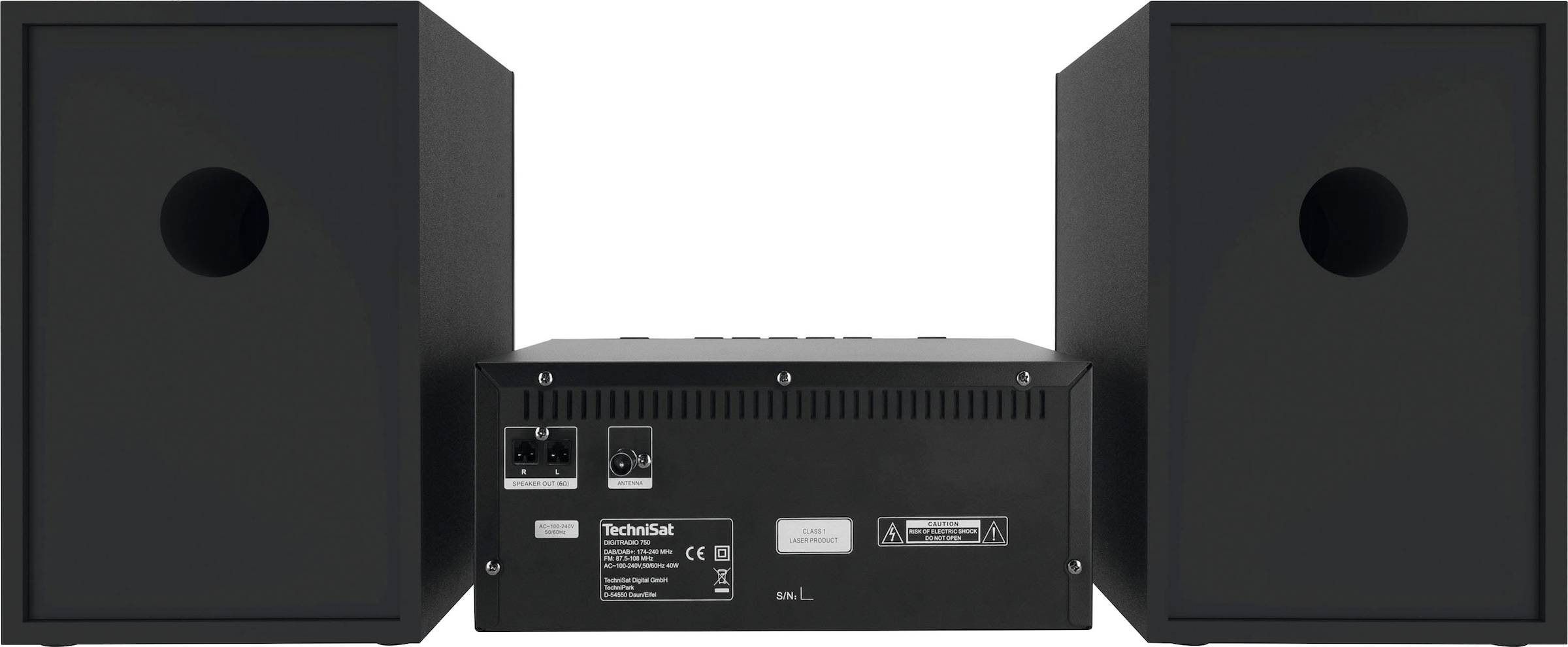 TechniSat Microanlage »DIGITRADIO 750«, (Bluetooth Digitalradio (DAB+)-UKW mit RDS 100 W)