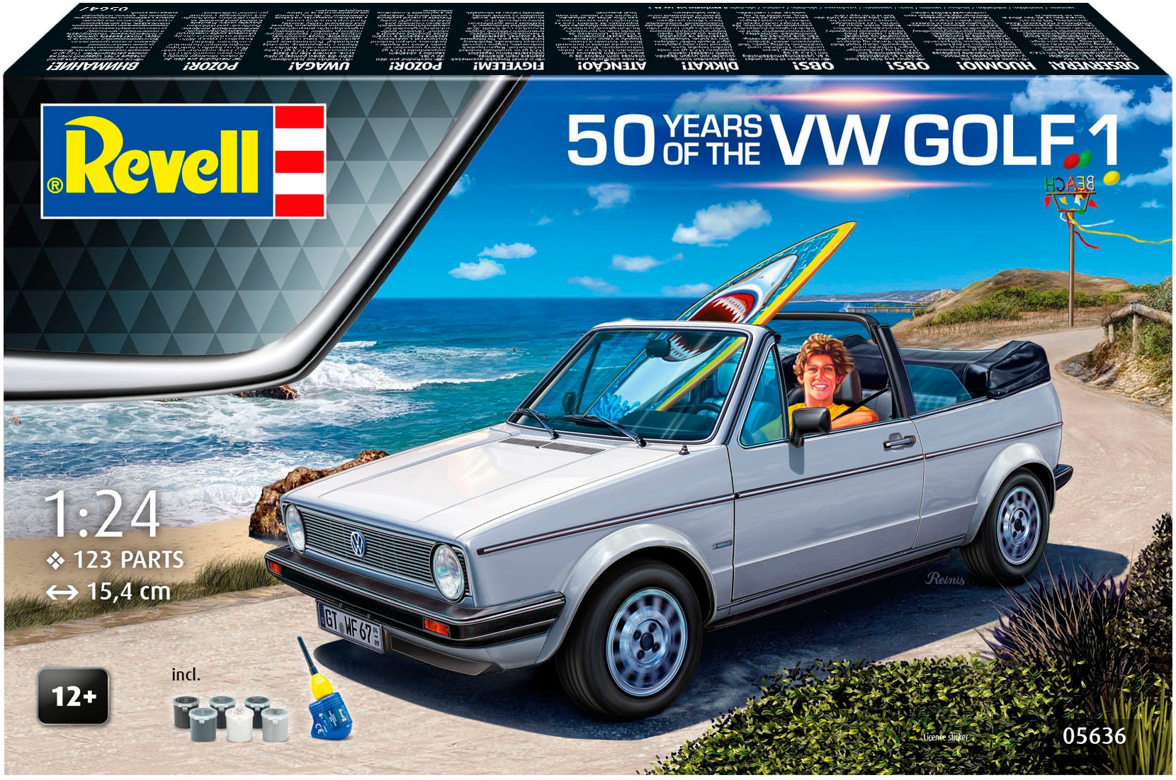 Revell® Modellbausatz »50 Jahre VW Golf 1, Jubiläumsset«, 1:24, Made in Europe