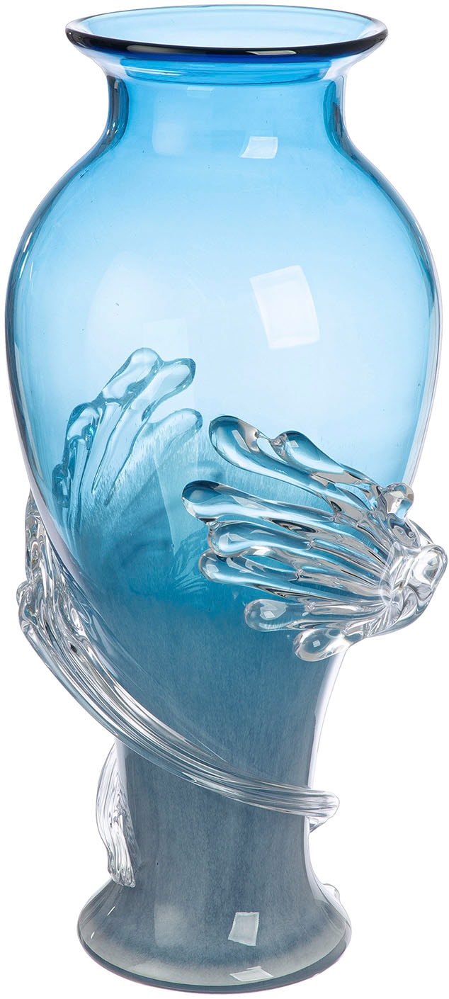 Casablanca by Gilde Tischvase "Vase Wave blau", (1 St.) günstig online kaufen