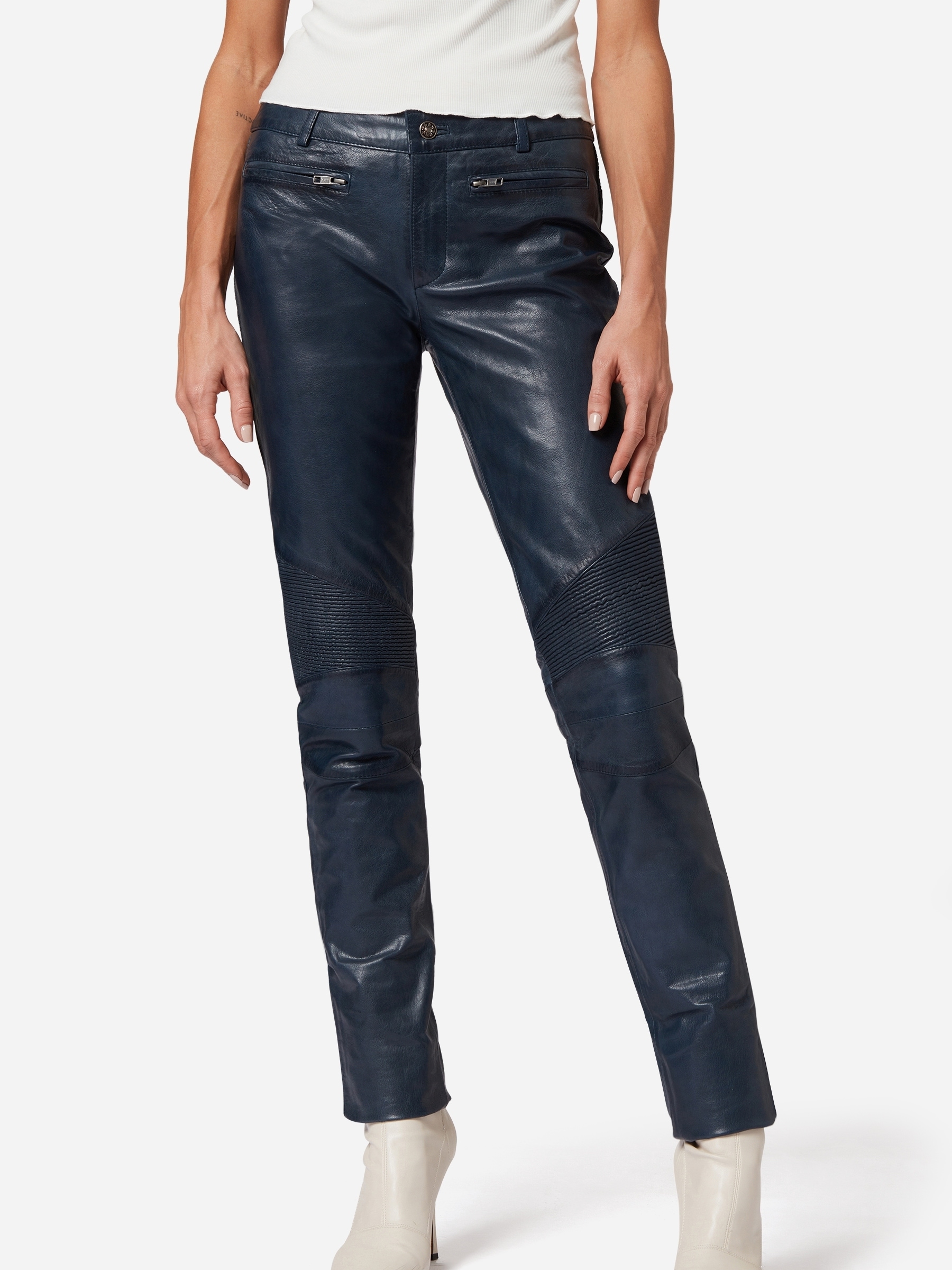RICANO Bikerhose »Lederhose Donna«  Handgefertigt aus echtem Leder