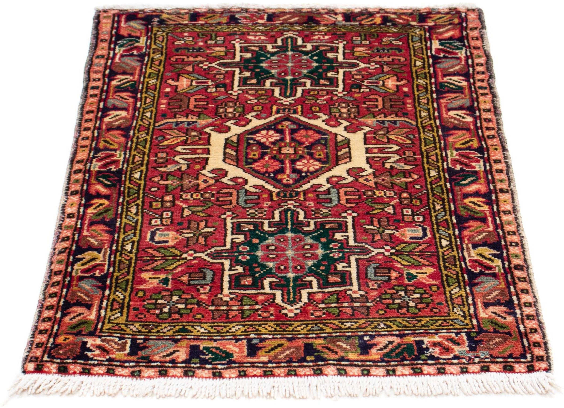 morgenland Orientteppich "Perser - Nomadic - 86 x 65 cm - mehrfarbig", rechteckig, 10 mm Höhe, Wohnzimmer, Handgeknüpft,