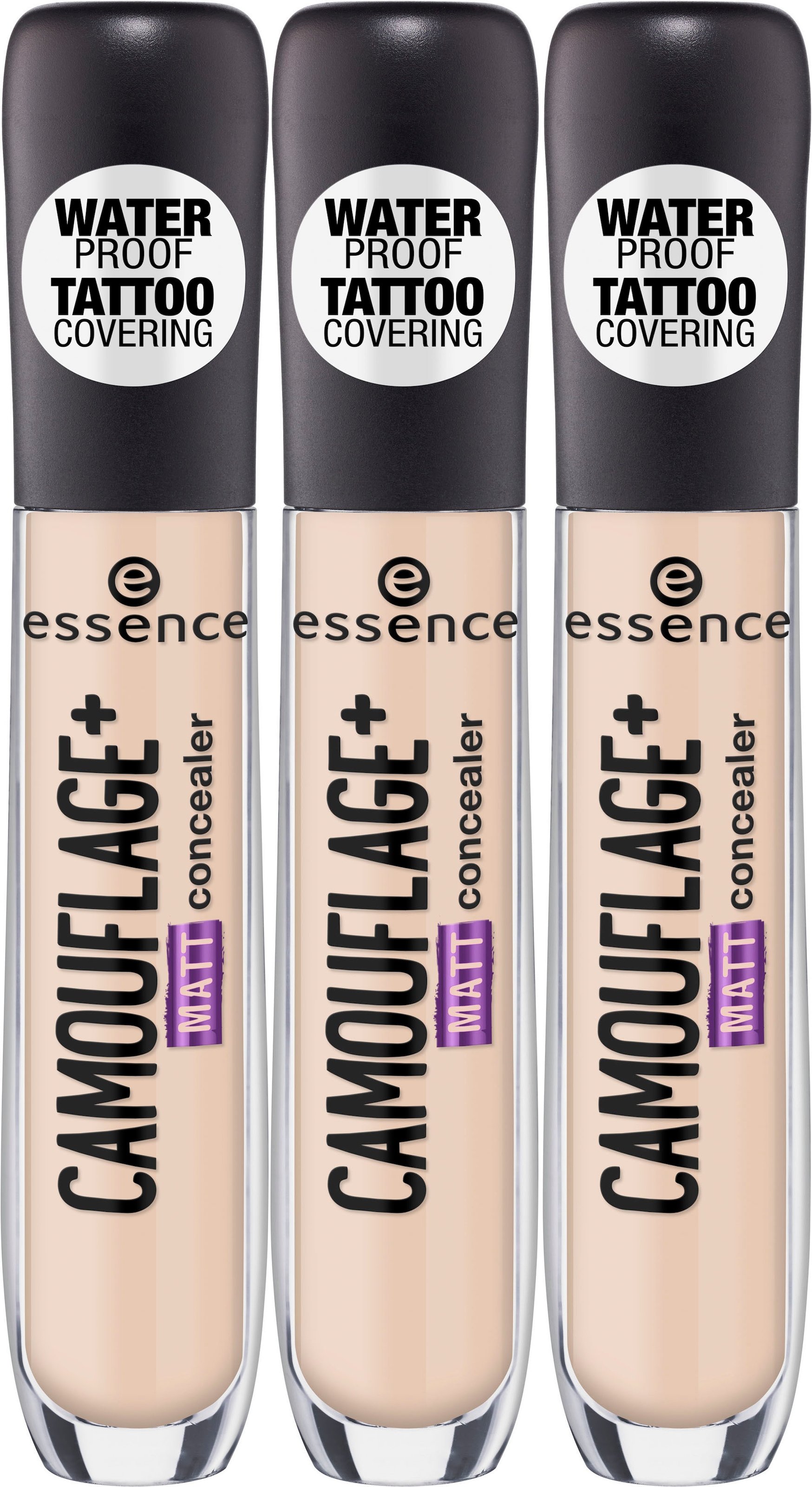 Essence Concealer »CAMOUFLAGE+ MATT«, (Set, 3 tlg.), mit Hyaluronsäure