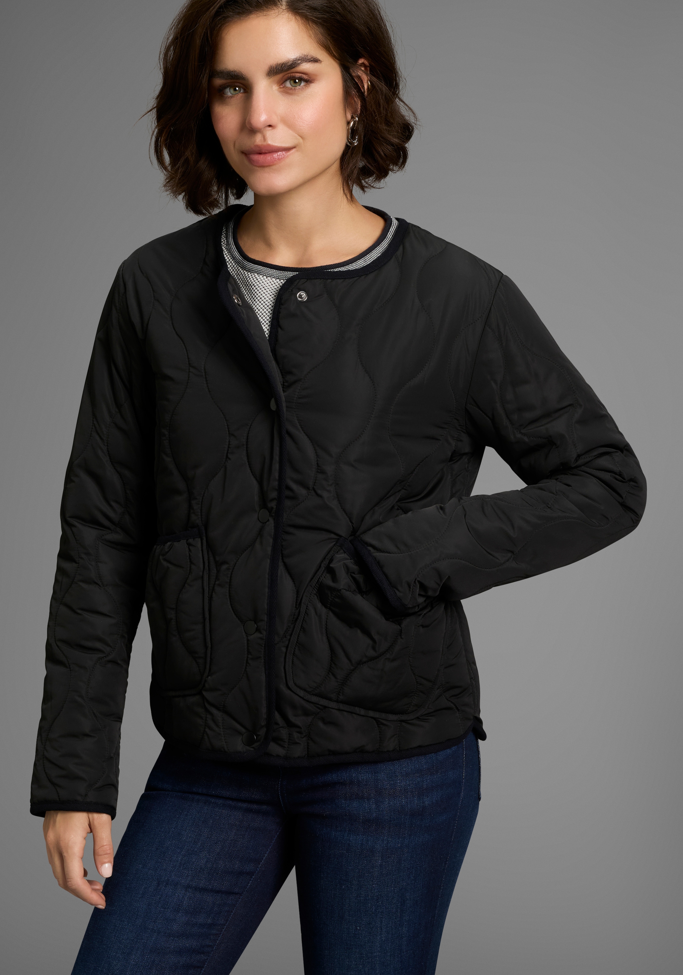 Laura Scott Steppjacke, ohne Kapuze, Leichte Übergangsjacke, mit modischem günstig online kaufen