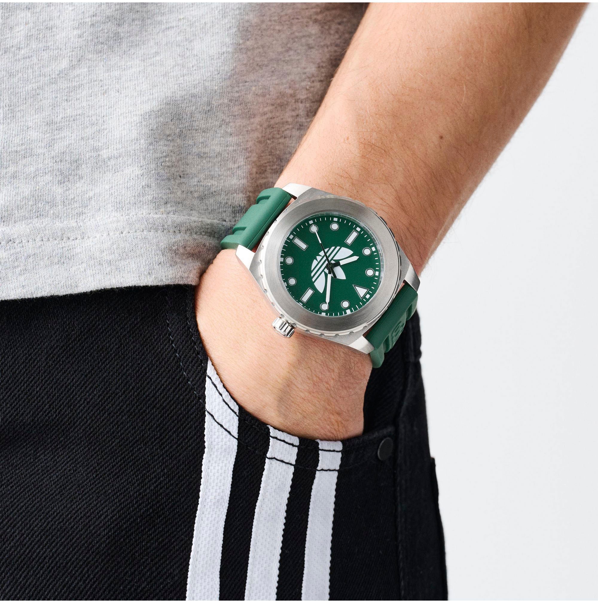 adidas Originals Quarzuhr »DISCOVERER ONE«, Armbanduhr, Herren, Damen, Silikonarmband, wasserabweisend bis 5 bar