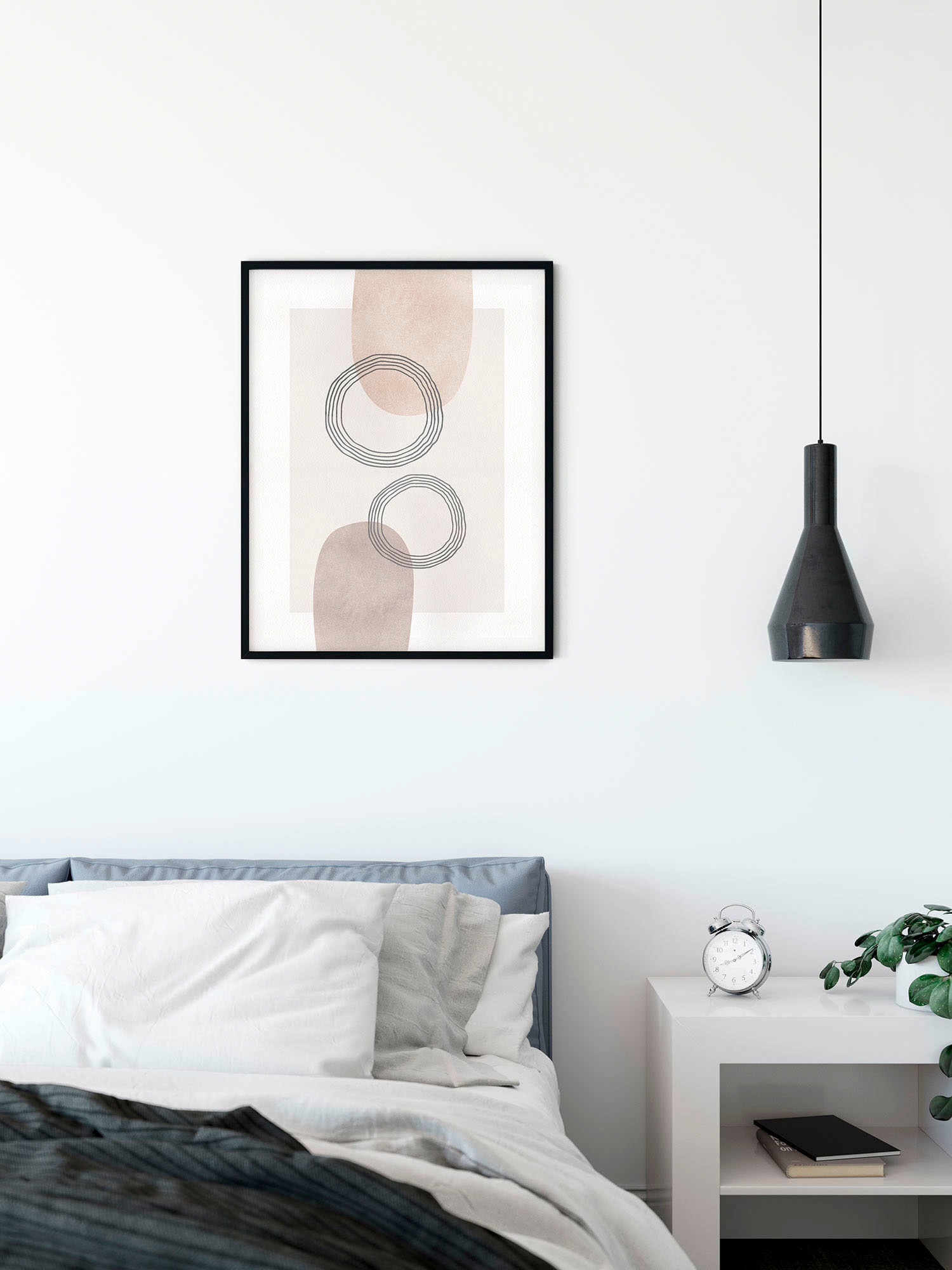 Komar Wandbild »Line Art Circles«, (1 St.), Deutsches Premium-Poster Fotopapier mit seidenmatter Oberfläche und hoher Lichtbeständigkeit. Für fotorealistische Drucke mit gestochen scharfen Details und hervorragender Farbbrillanz.