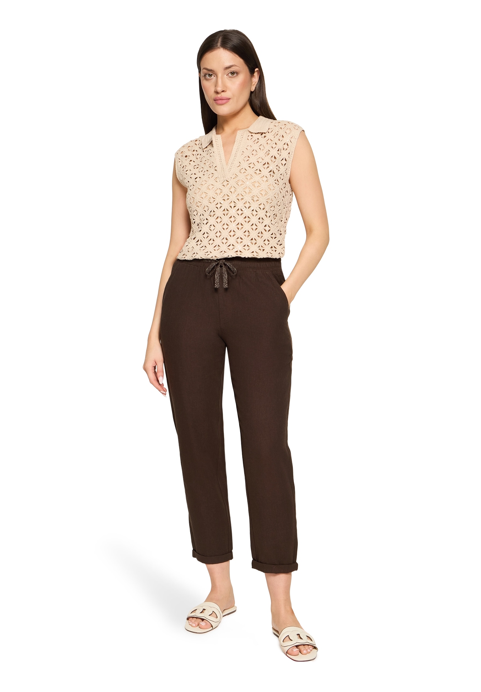 Cartoon Leinenhose »Damen unifarben«