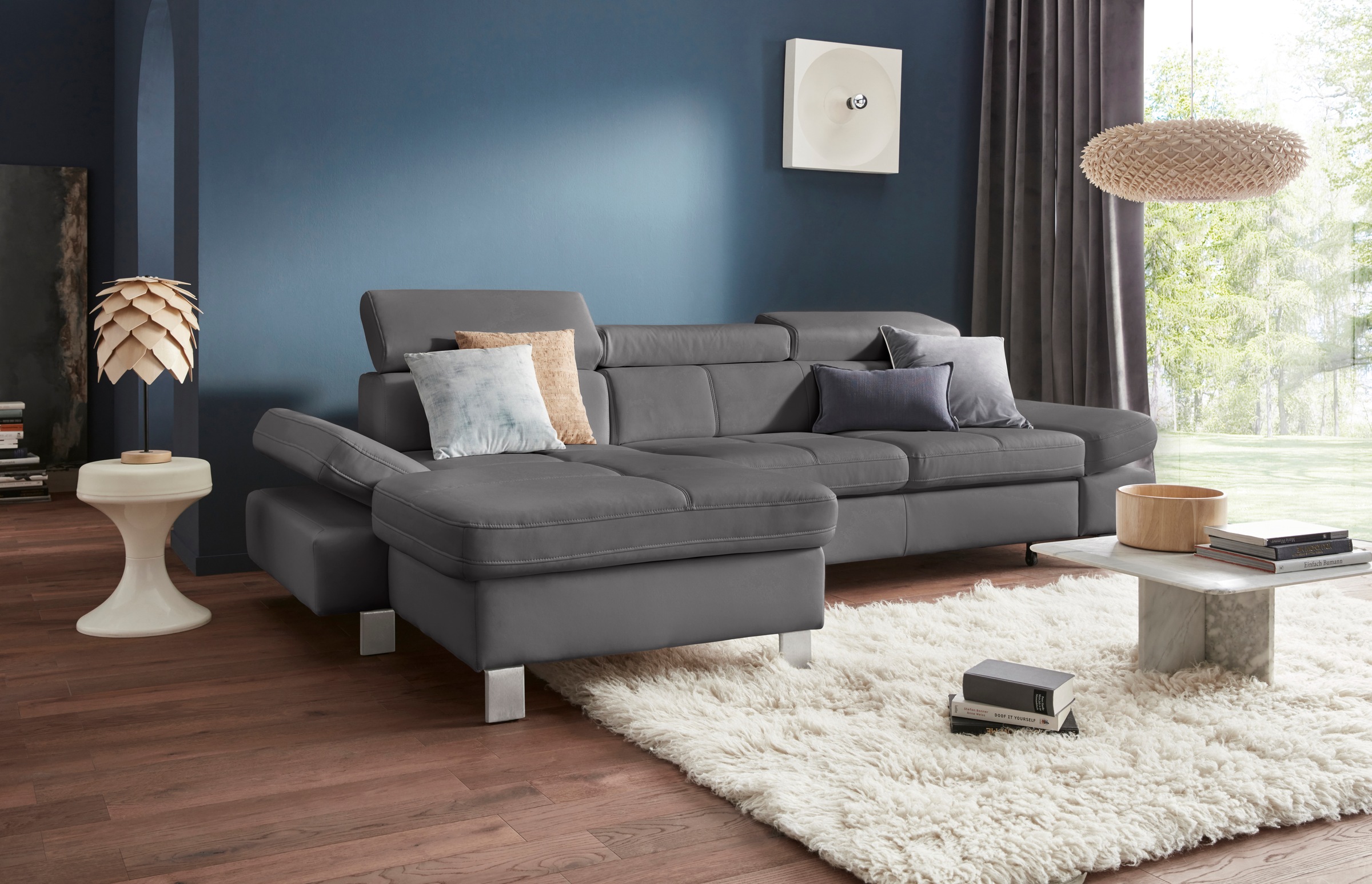 exxpo - sofa fashion Ecksofa "Fiji, hochwertige Detailverarbeitung im Sitz günstig online kaufen