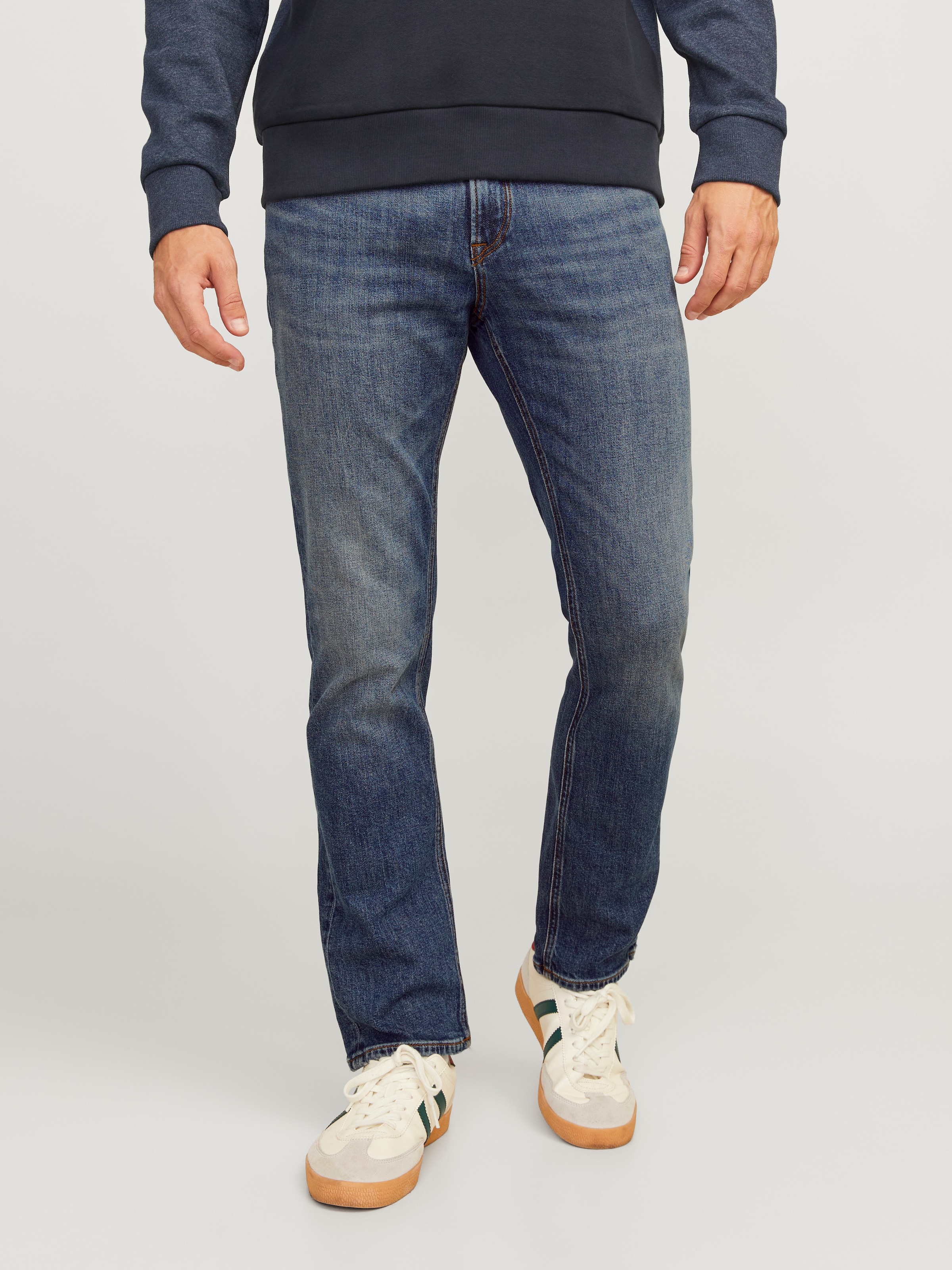Jack & Jones "JJICLARK im Used-Look, Stretchkomfort und niedrige Leibhöhe" Baumwollmischung, regular fit