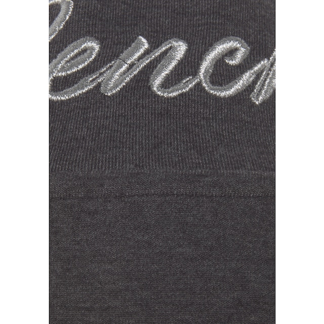 Bench. Loungewear Sweatjacke »- Loungejacke«, mit glänzender Logostickerei  am Stehkragen, Loungewear, Loungeanzug für bestellen | BAUR