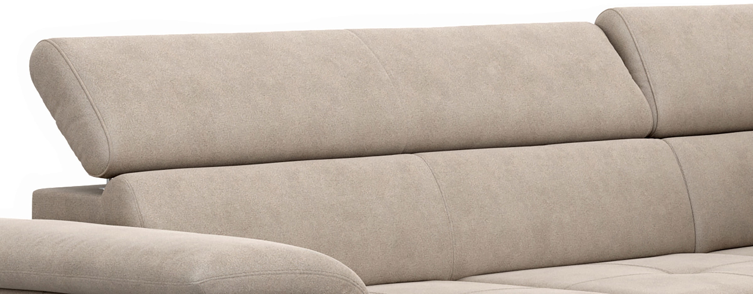 COTTA Ecksofa »Astra L-Form, B: 286 cm« mit Kopfteilverstellung, optional Bettfunktion & Bettkasten