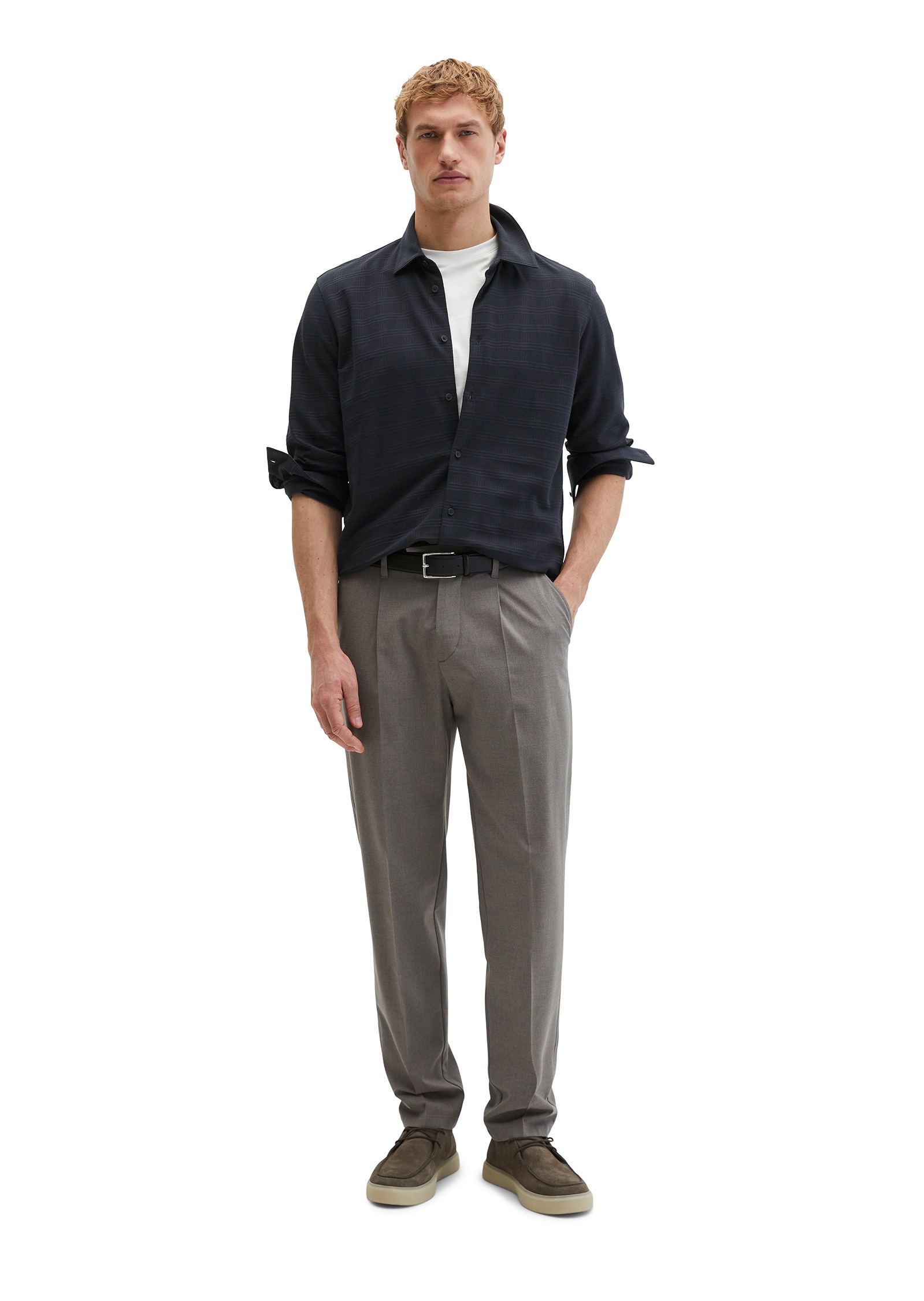 Marc O'Polo Blusenshirt »im strukturierten Karo-Jacquard«