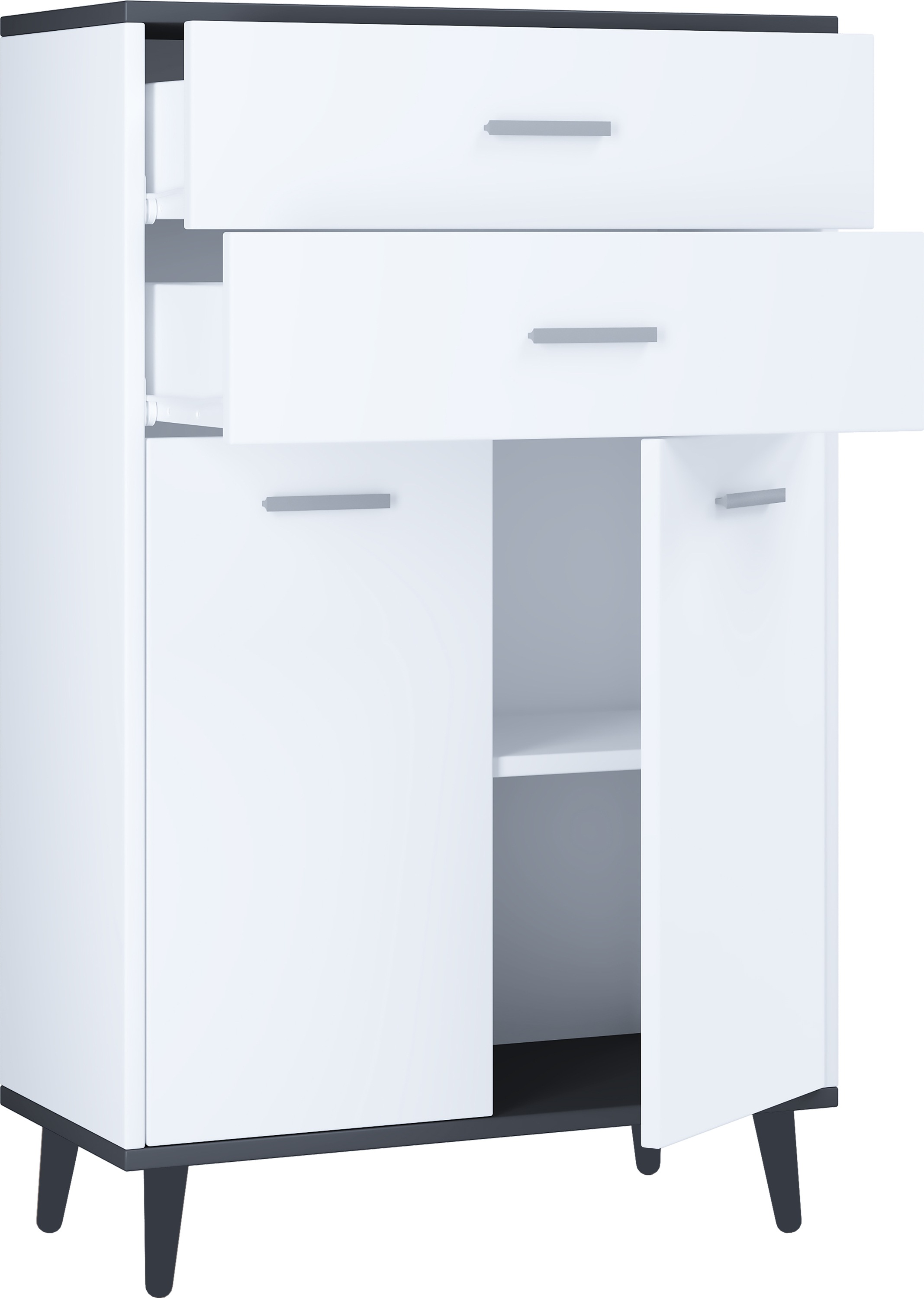 VCM Kommode "Holz Highboard Kommode Schublade Lindas" 1 Stk. tlg.