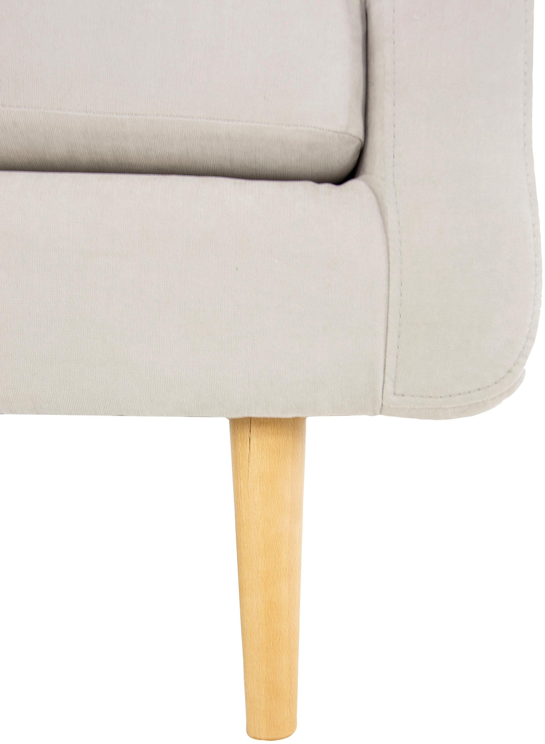 Home affaire 3-Sitzer »Brest«, mit Knopfheftung und Steppung im Rücken, geradliniges Design