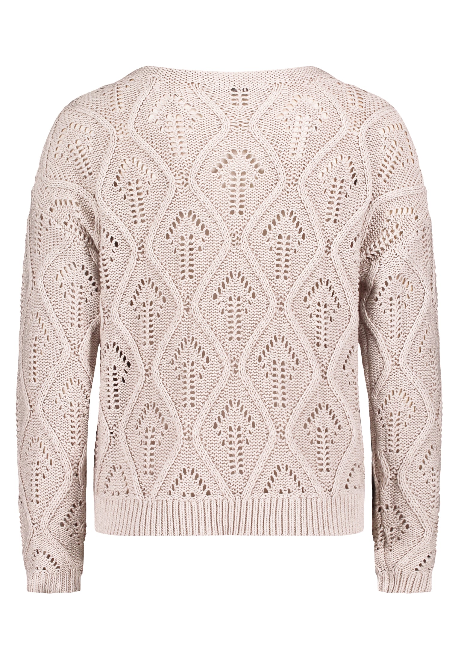 Betty&Co Strickpullover »Betty & Co Lochstrick-Pullover mit Strickdetails«, (1 tlg.), Rippbündchen