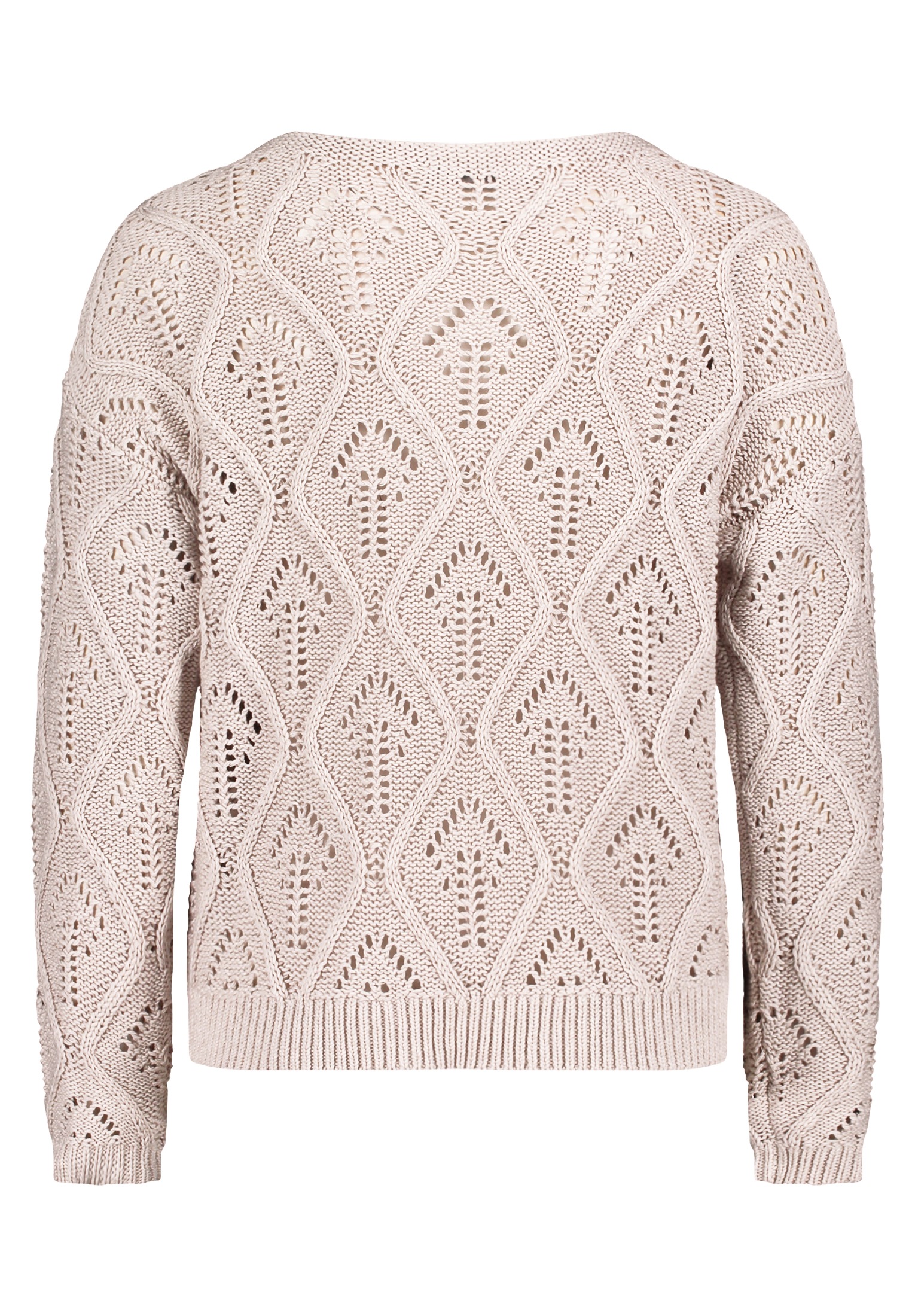 Thumbnail - Betty&Co Strickpullover "Betty & Co Damen Lochstrick-Pullover mit Strickdetails", (1 tlg.), Rippbündchen