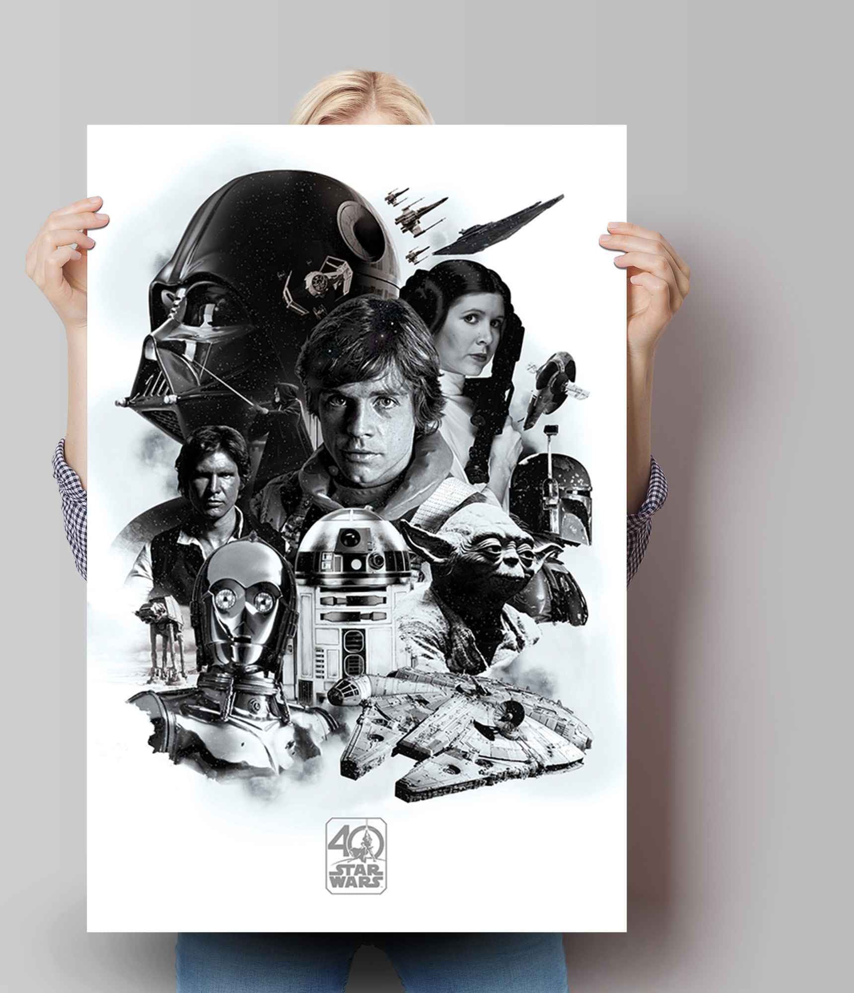 Reinders! Poster »Poster Star Wars 40 Jahre«, Science-Fiction, (1 St.)  kaufen | BAUR