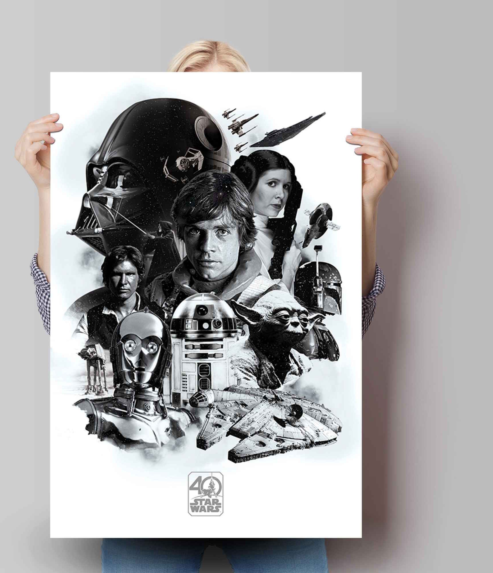 Reinders Poster "Poster Star Wars 40 Jahre" Science-Fiction 1 Stk. tlg. günstig online kaufen