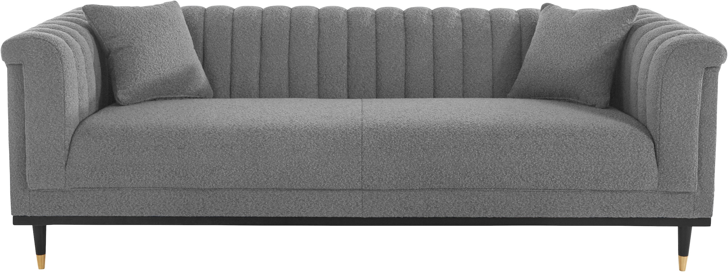Guido Maria Kretschmer Home&Living 3-Sitzer »Chamby New«, im Bouclé-Strukturbezug mit Steppung im Lehnenbereich