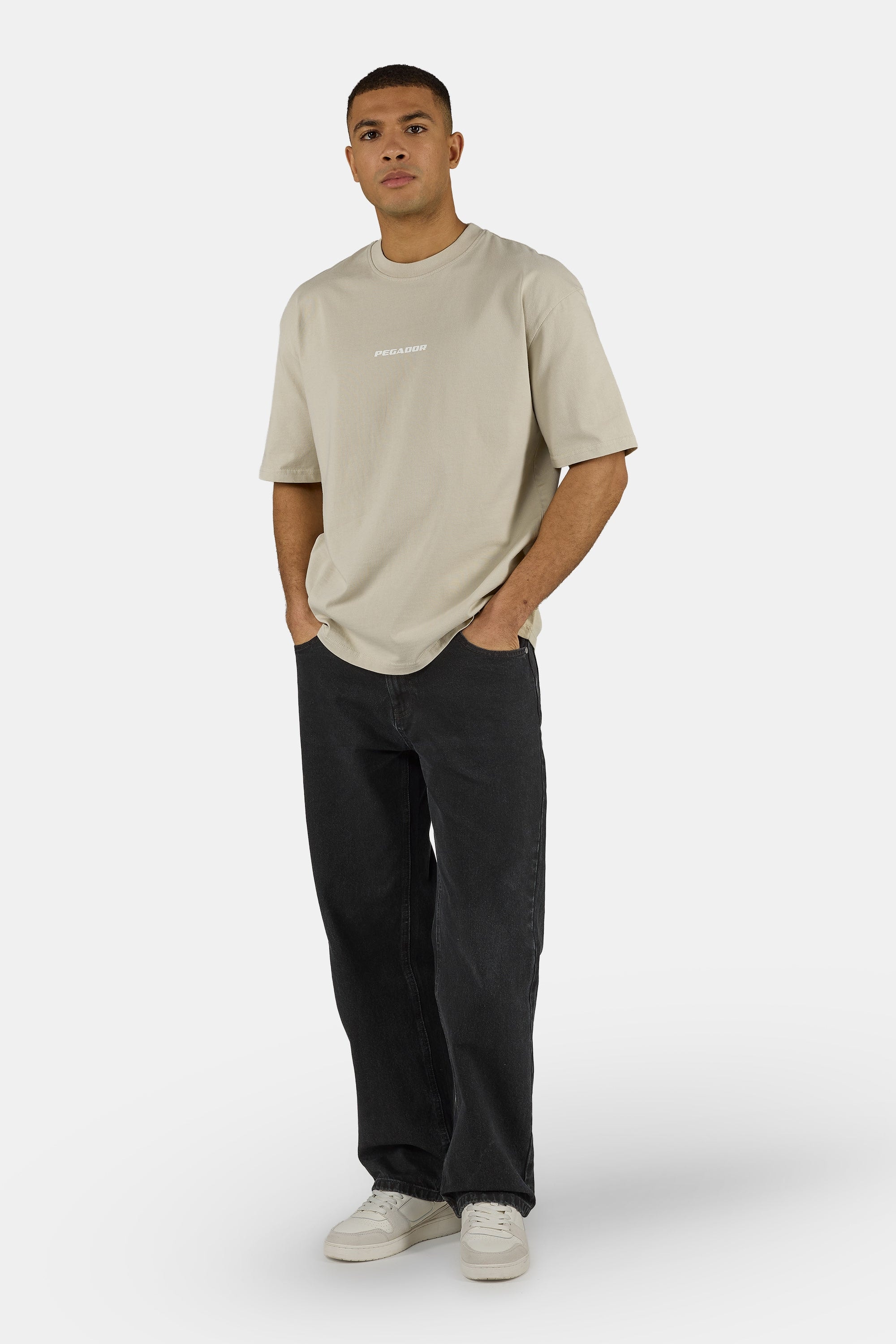 PEGADOR Rundhalsshirt »COLNE LOGO OVERSIZED TEE« Baumwolle, oversize