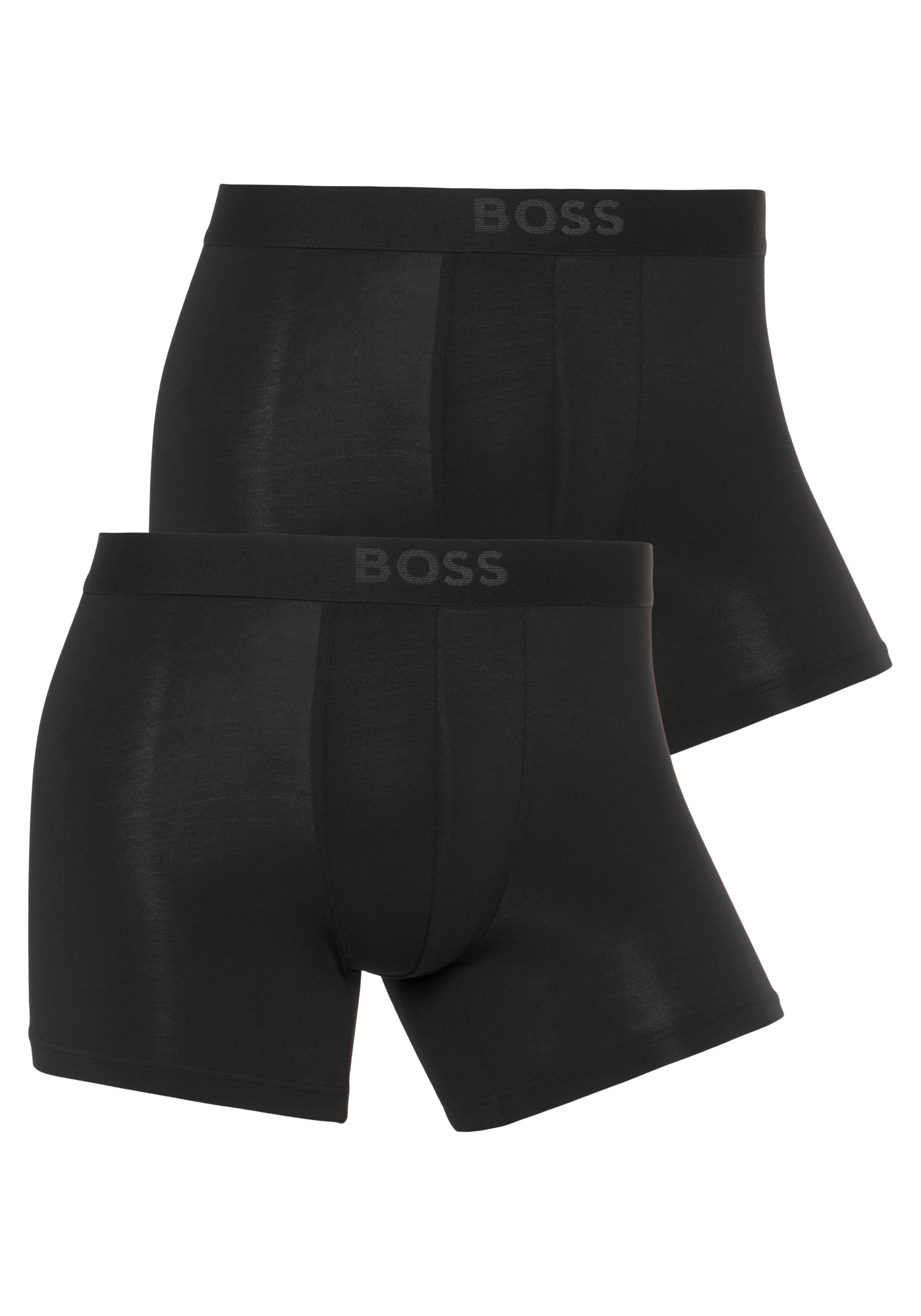 BOSS Boxer "BoxerBr 2P UltraSoft", (Packung, 2 St., 2er Pack), mit tonalem BOSS Logo-Elastikbund