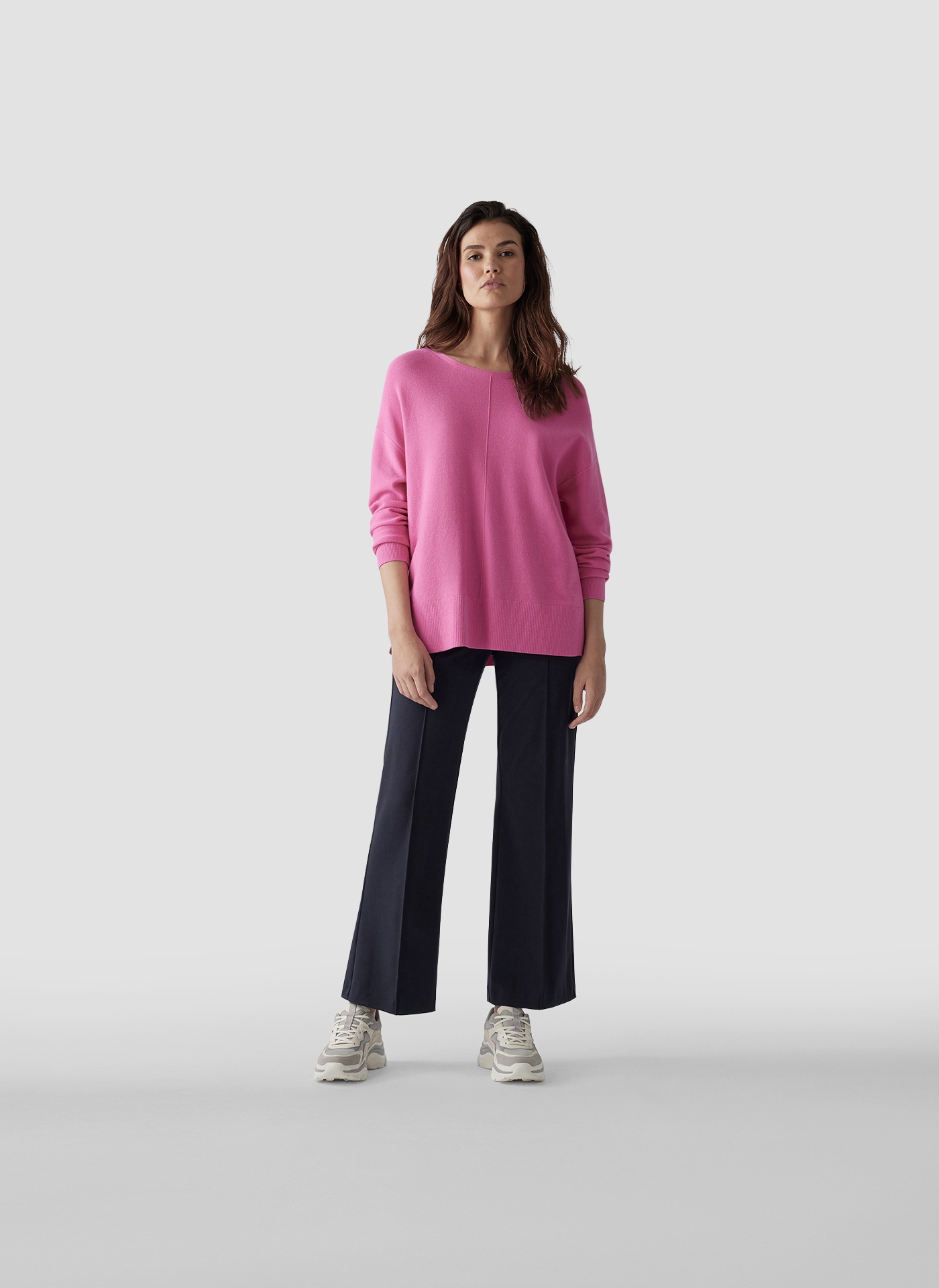 LeComte Strickpullover »LeComte Pullover mit Rundhalsausschnitt und Ziernaht«