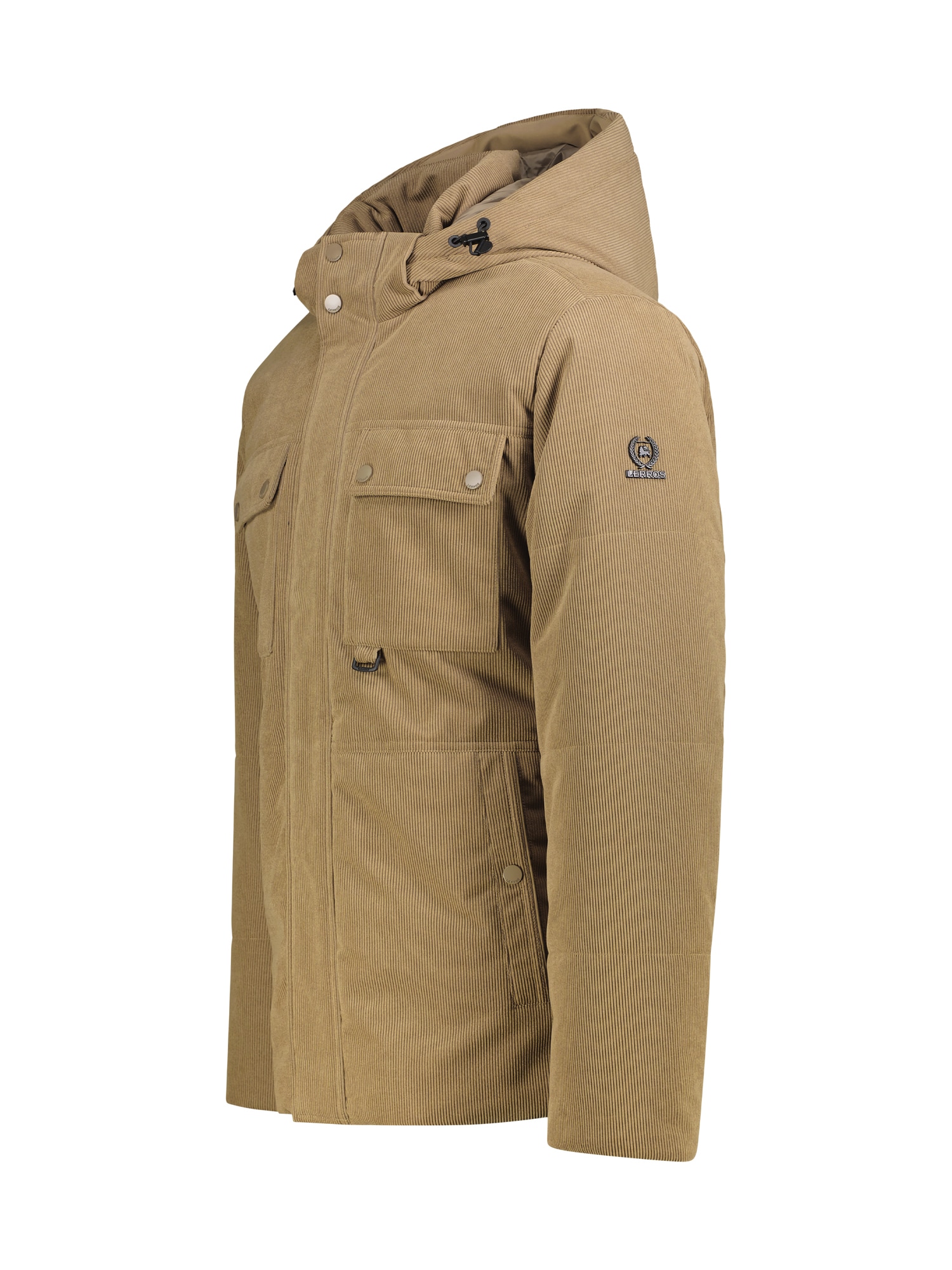 LERROS Outdoorjacke »Funktionsjacke aus wind und wasserabweisendem Kordgewebe« mit Kapuze