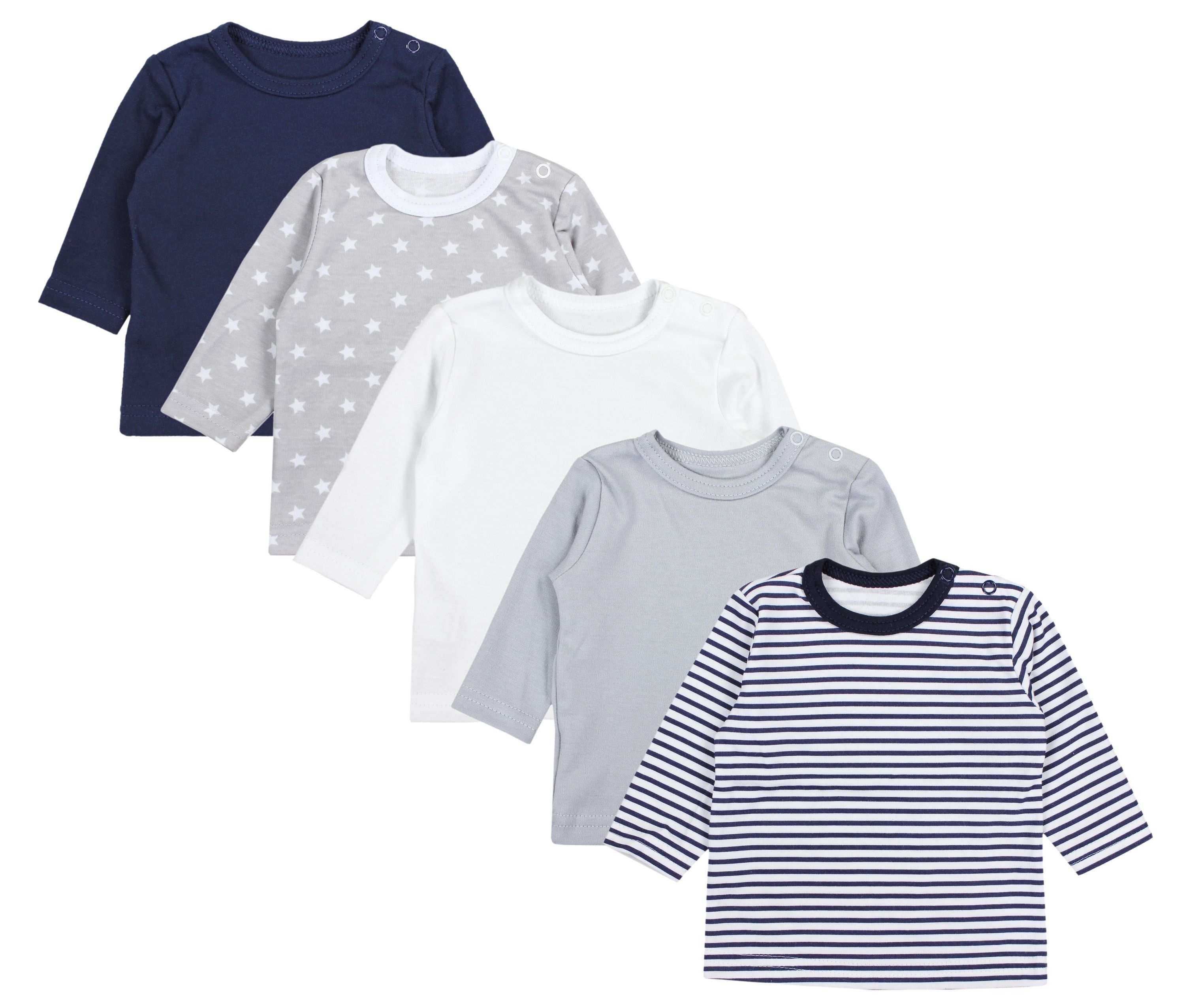 TupTam Langarmshirt "Shirt Baby Jungen Langarmshirt 5er Pack"