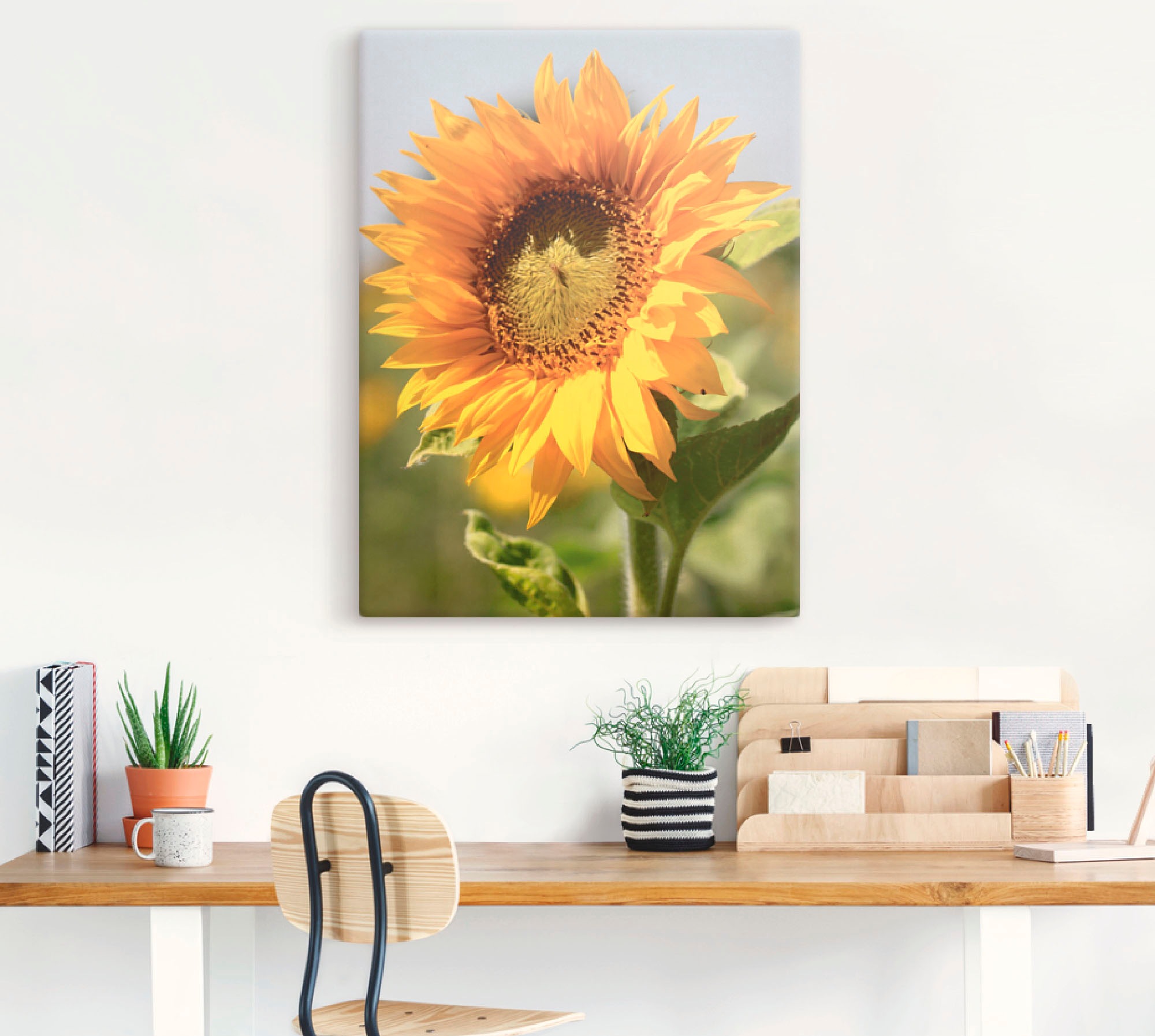 Artland Wandbild »Sonnenblume«, Blumen, (1 St.), als Leinwandbild, Poster, Wandaufkleber in verschied. Größen