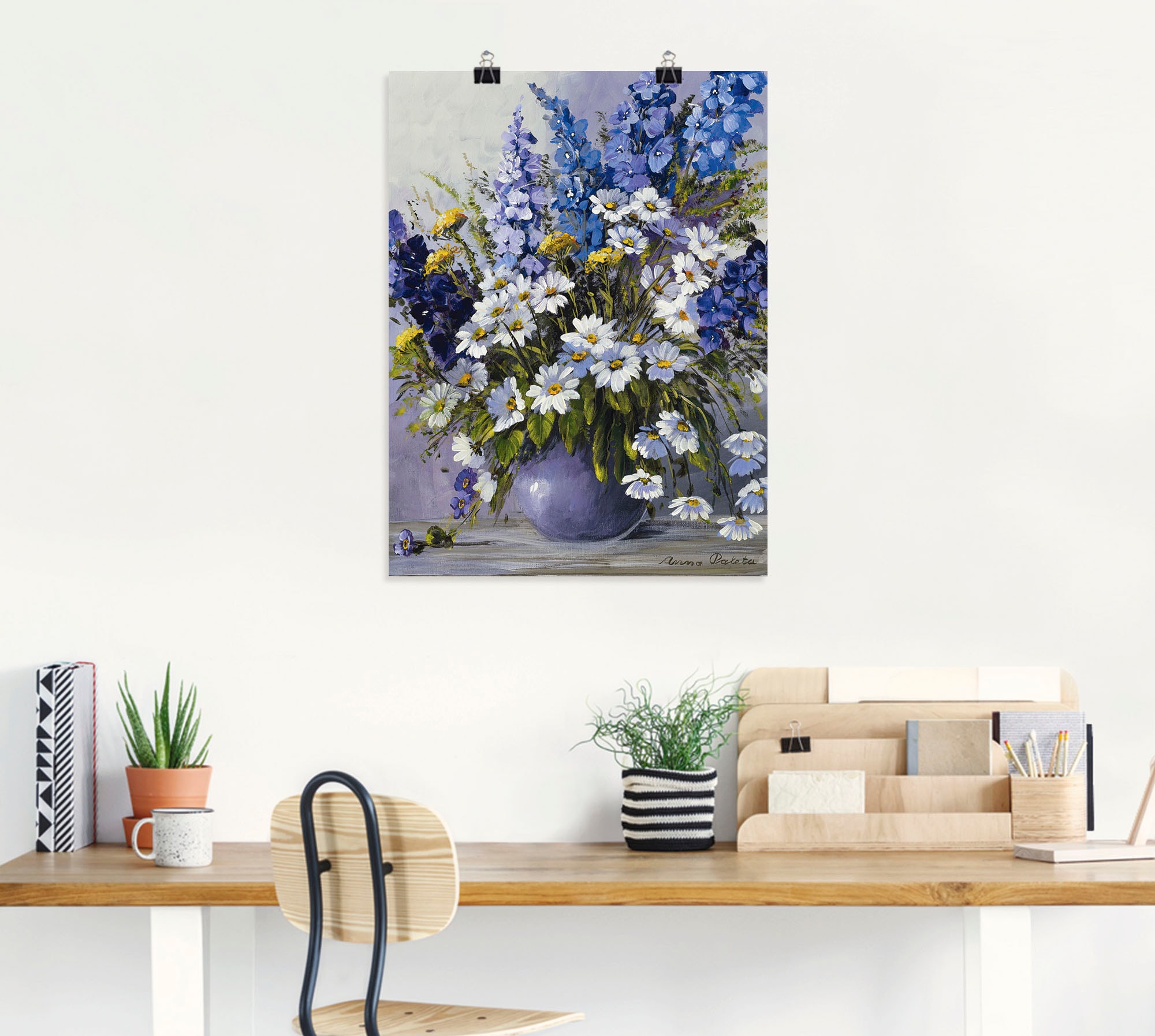 Artland Wandbild »Rittersporn«, Blumen, (1 St.), als Leinwandbild, Poster in verschied. Größen