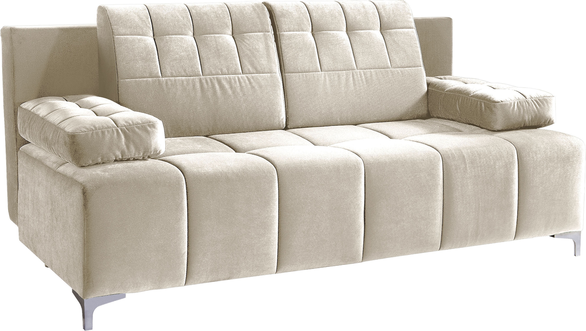 exxpo - sofa fashion 3-Sitzer "Sinus Schlafsofa, Dauerschläfer, Bettkasten, günstig online kaufen