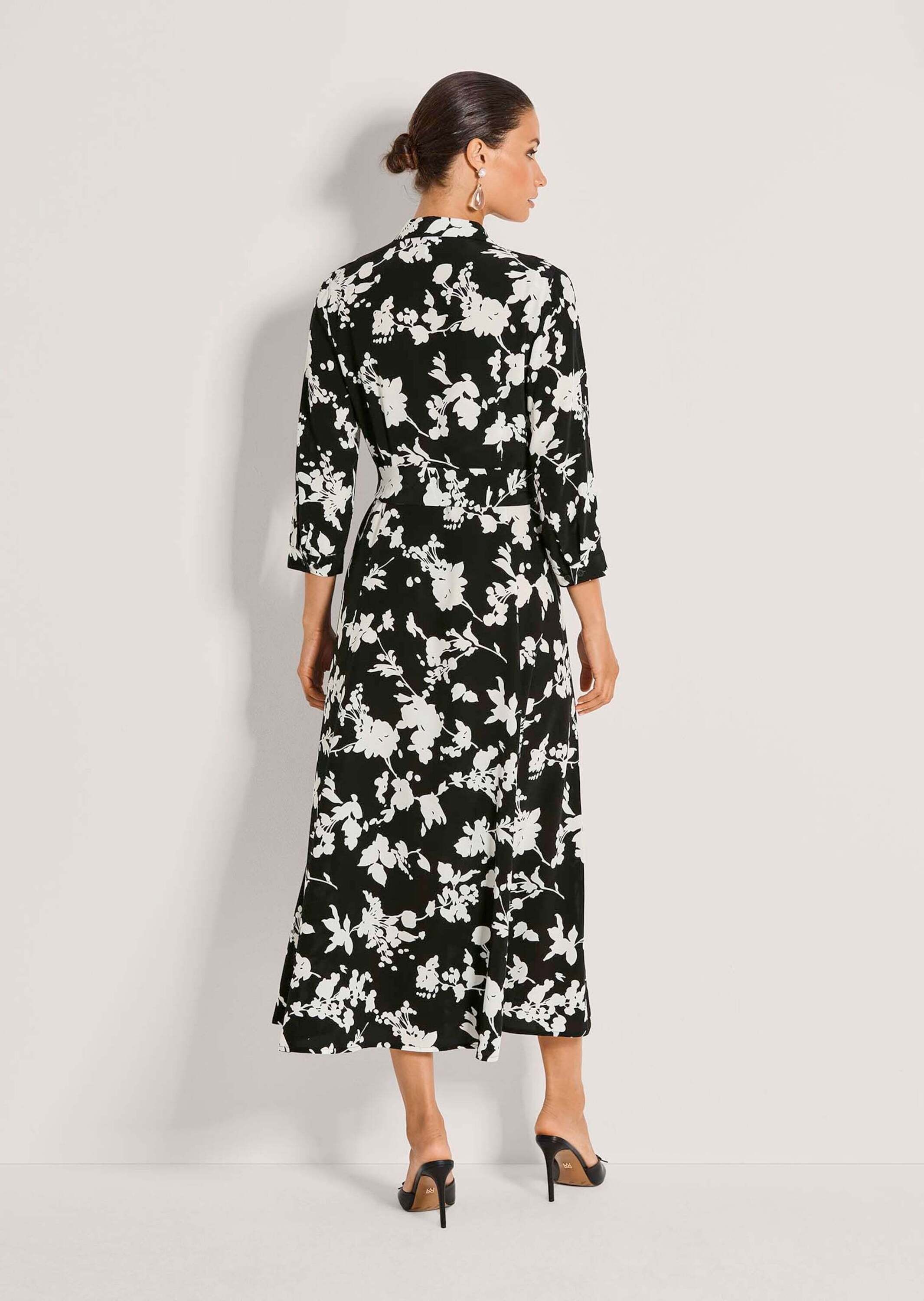 MADELEINE Kleid Midi Dress Black/White 38 3