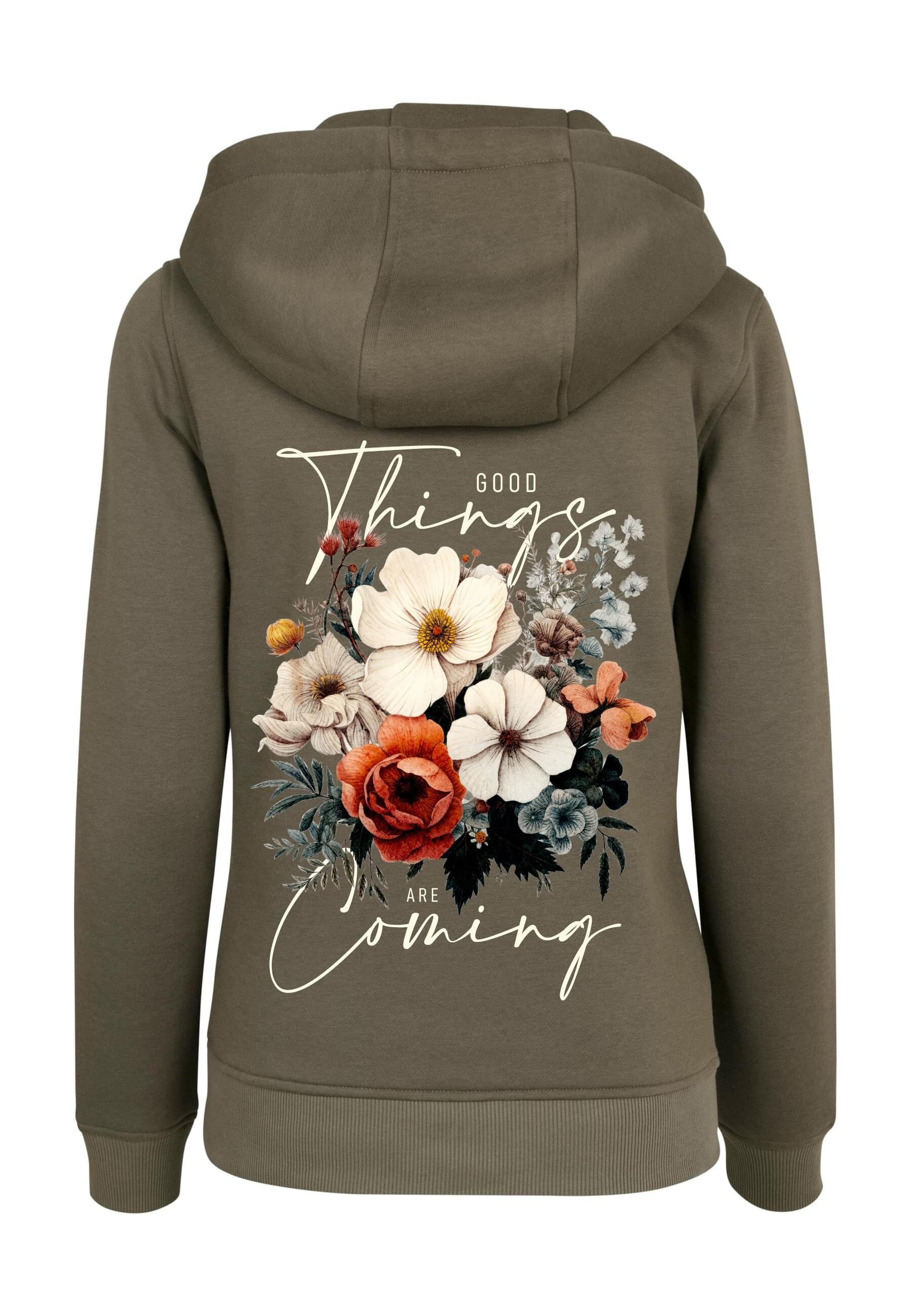 CLOUD 5IVE Kapuzenpullover "CLOUD 5IVE Ladies Good Things Coming Olive Hood günstig online kaufen
