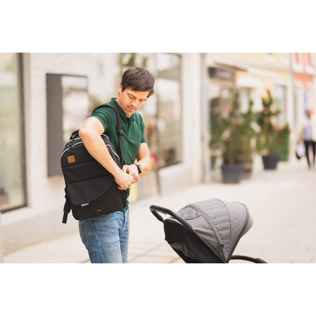 Fillikid Wickelrucksack »Rom, schwarz«