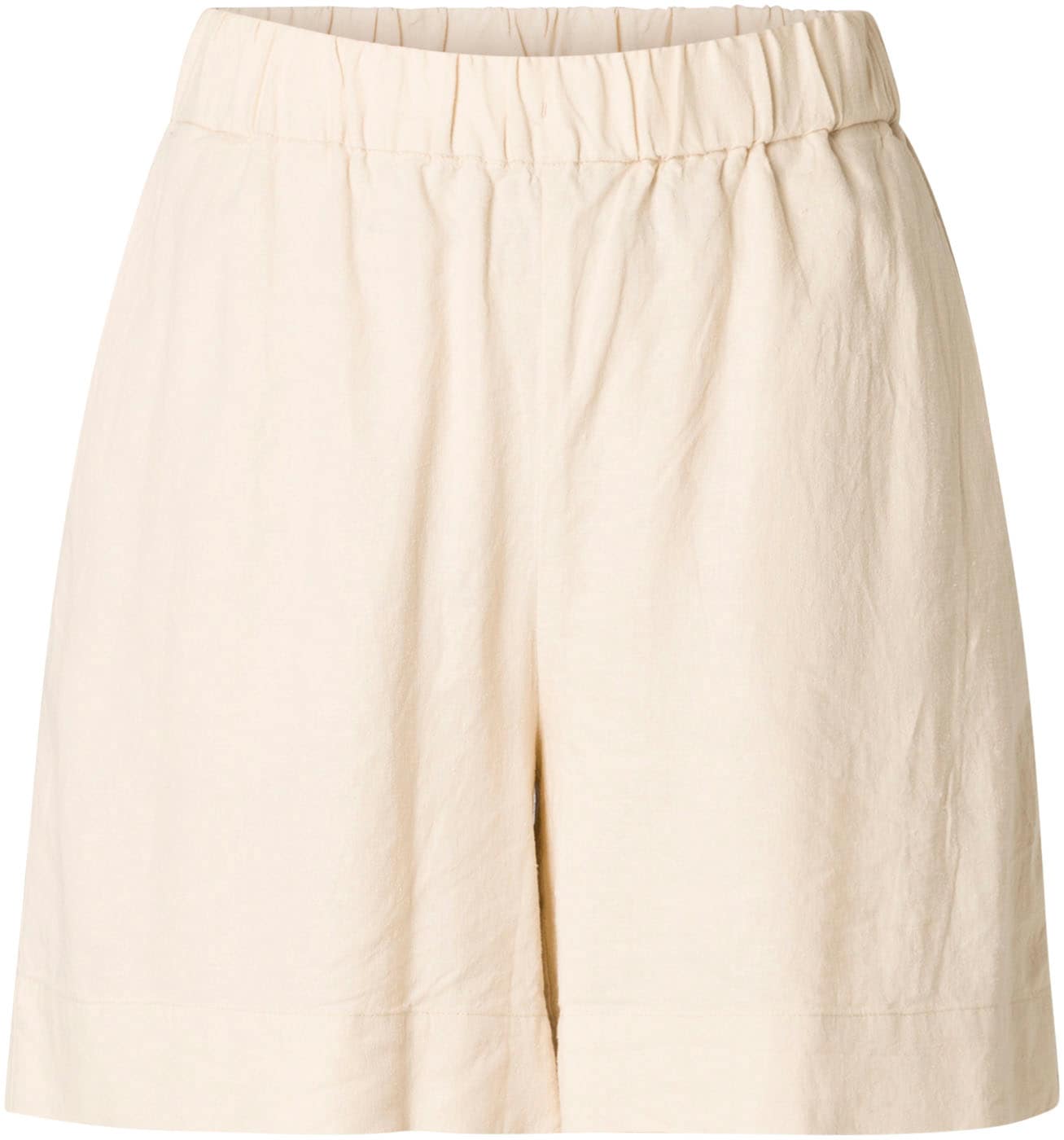 Base Level Shorts, Sommerhose im Leinenmix