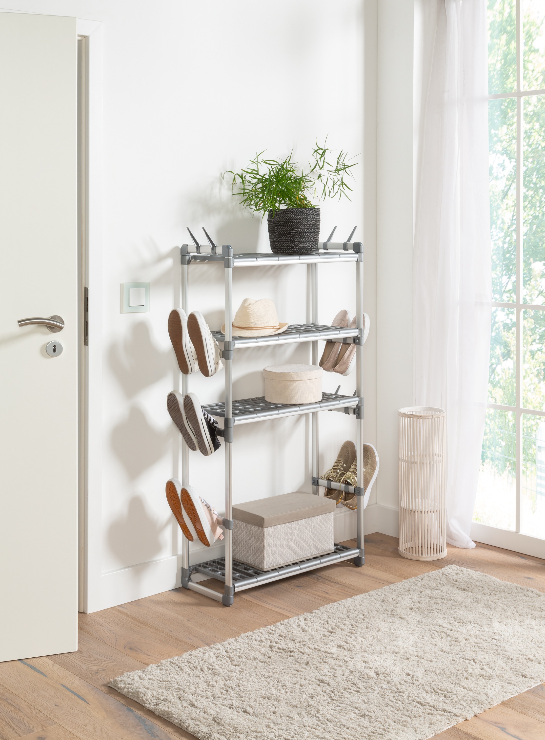 Ruco Standregal "Schuh- und Aufbewahrungsregal", aus Aluminium und Kunststo günstig online kaufen