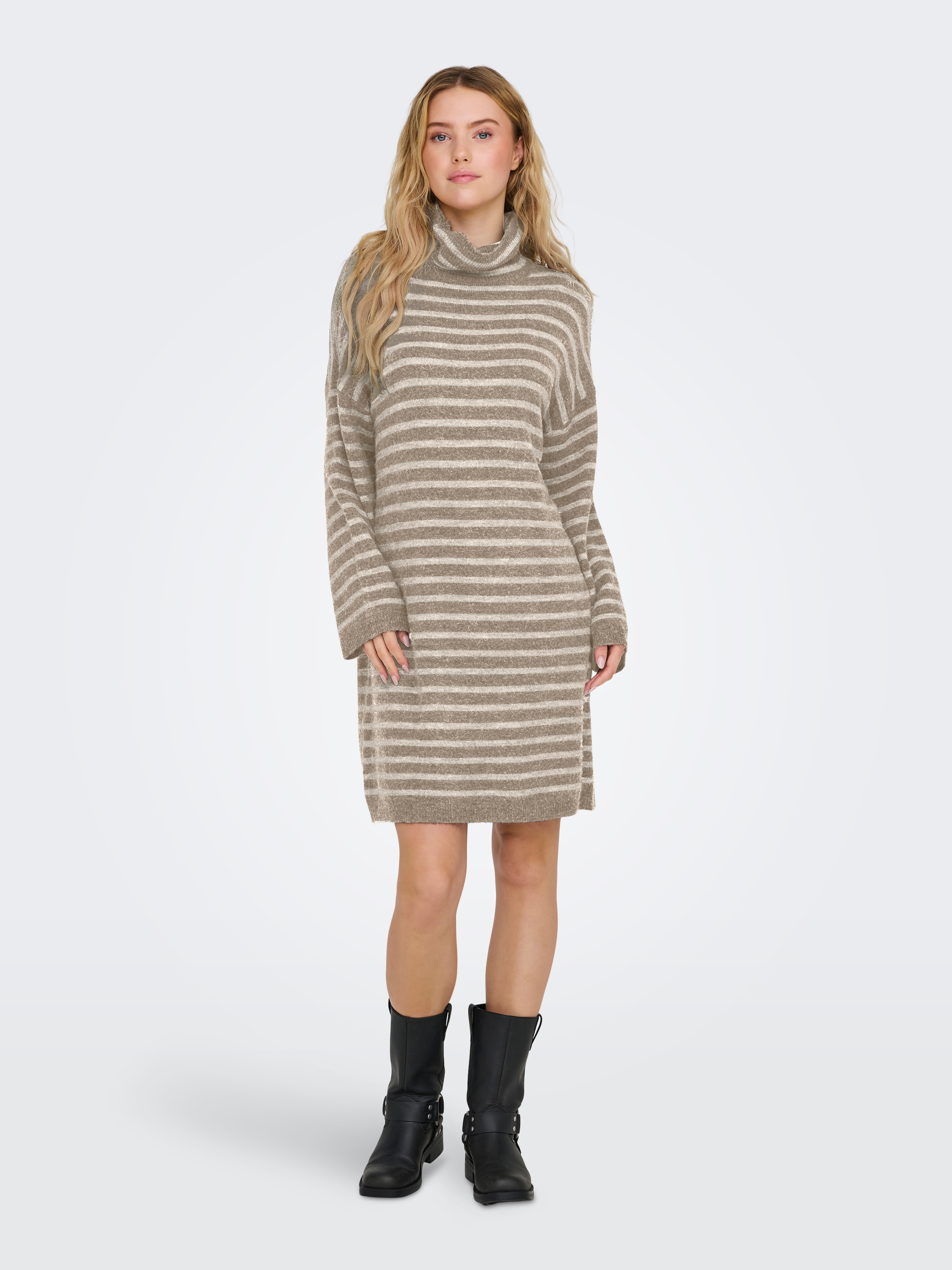 ONLY Strickkleid "ONLTALIO LS STRIPE ROLLNECK DRESS BF KNT" günstig online kaufen