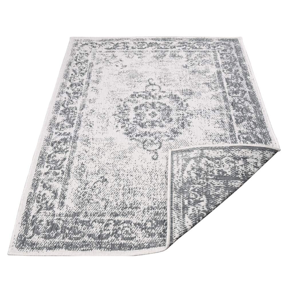 Carpet City Outdoorteppich "DUO RUG 5577" rechteckig 5 mm Höhe Wendeteppich günstig online kaufen