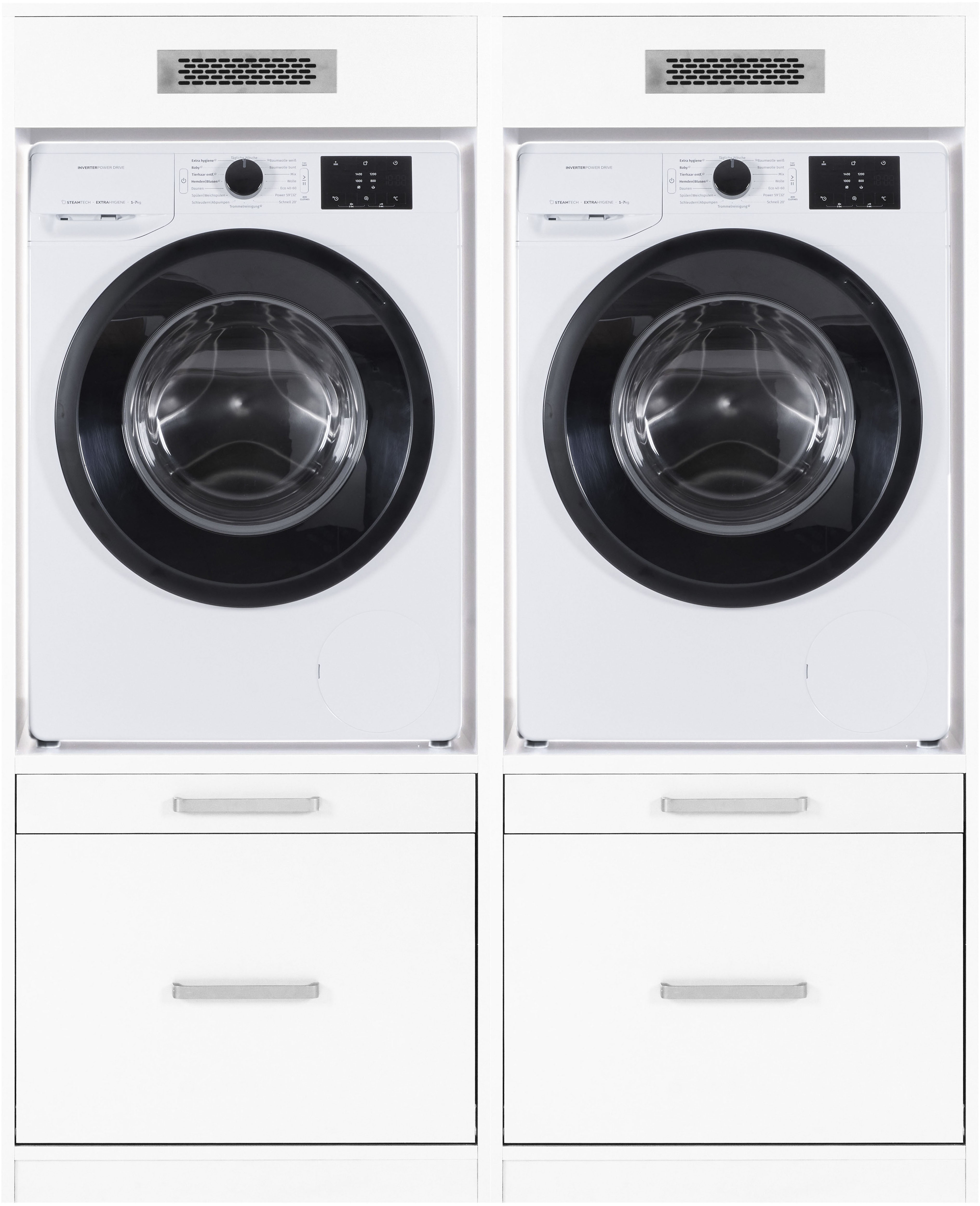 Inter Link "Norela, Geräteschrank-Set für Waschmaschine und Trockner, Umbauschrank" 2 Stk. tlg.