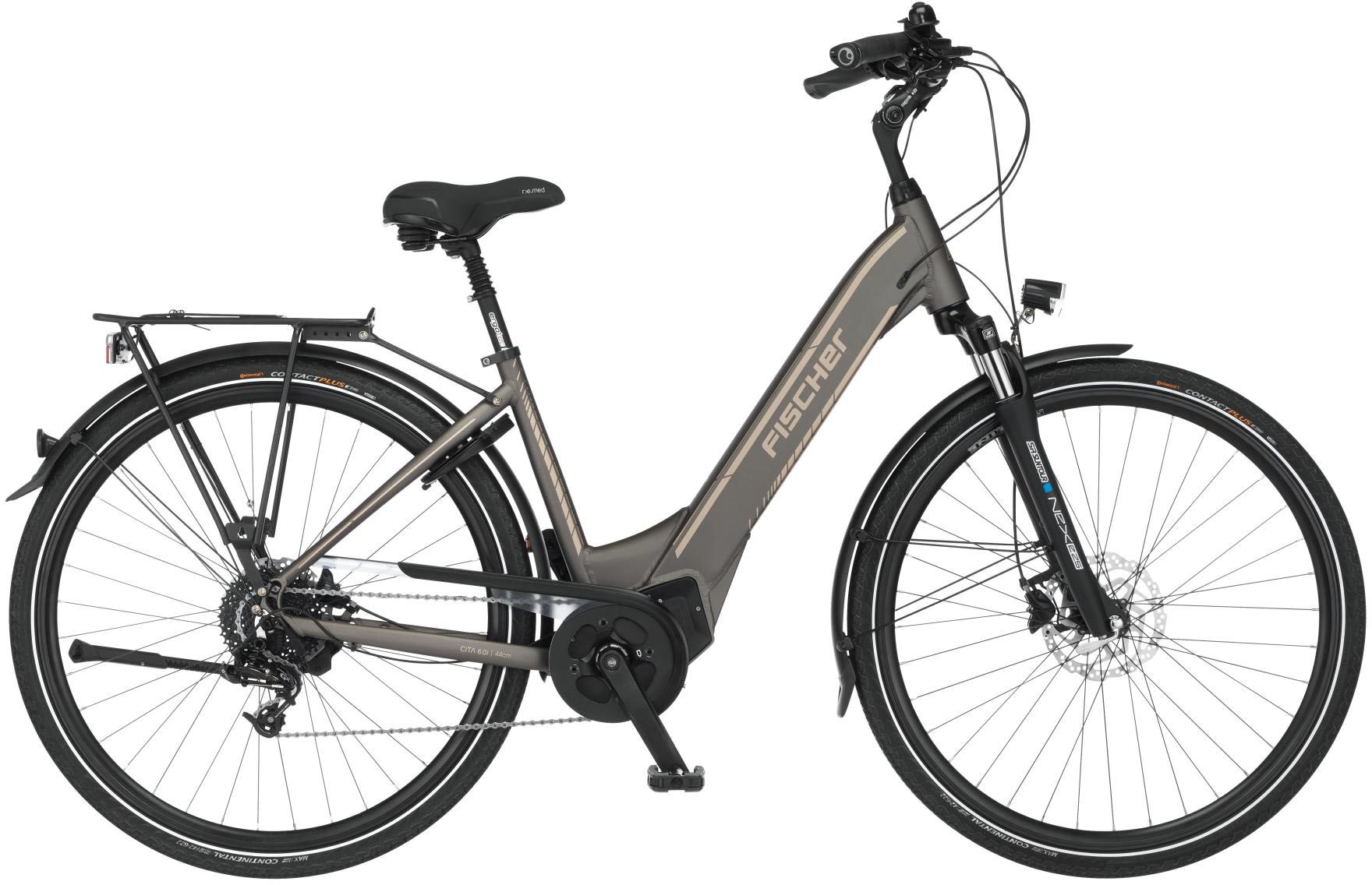 FISCHER Fahrrad E-Bike "CITA 6.0i 504", 10 Gang, Pedelec, Elektrofahrrad für Damen u. Herren