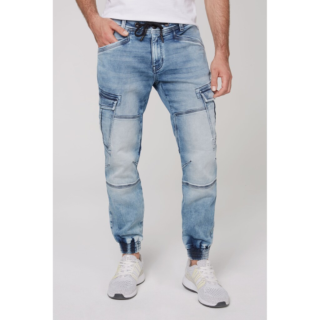 CAMP DAVID Regular-fit-Jeans, mit Teilungsnähten